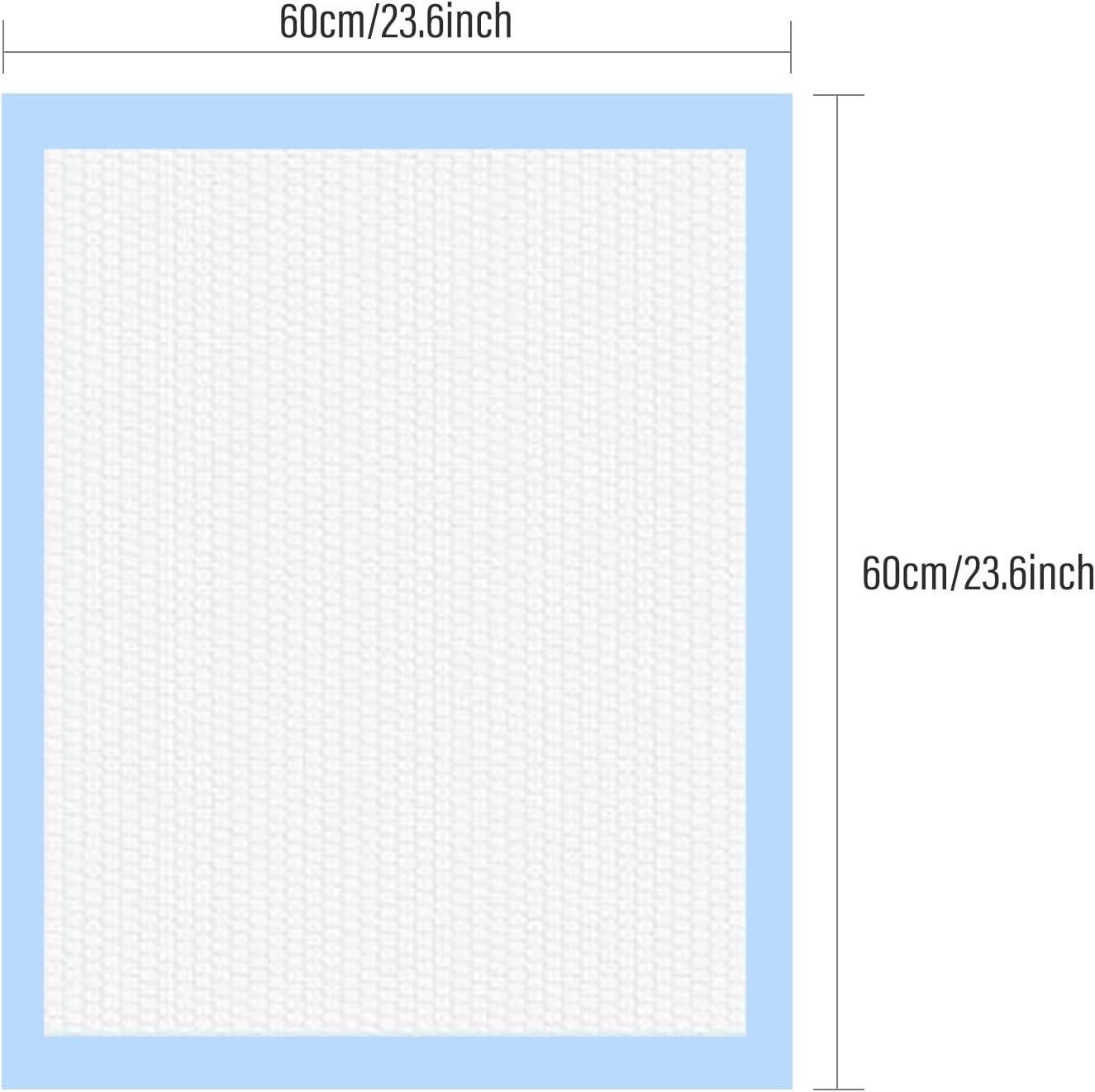 40 Pack Disposable Changing Pads,  Portable Diaper Change Pad for Baby, Super Absorbent Leak-Proof Incontinence Bed Table Pee Mat for Travel and Home (40, Blue, L) - Image 2