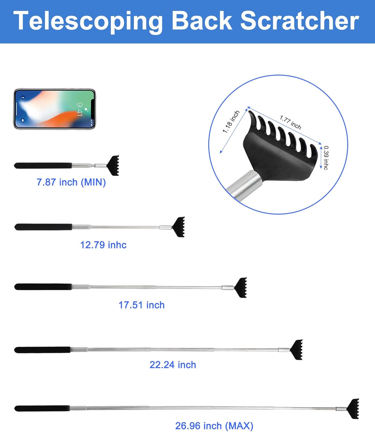 Back Scratcher, 2 Pack Back Scratchers for Men Women Kids Dogs Extendable Back Scratcher with Beautiful Gifts Packaging. - Image 5