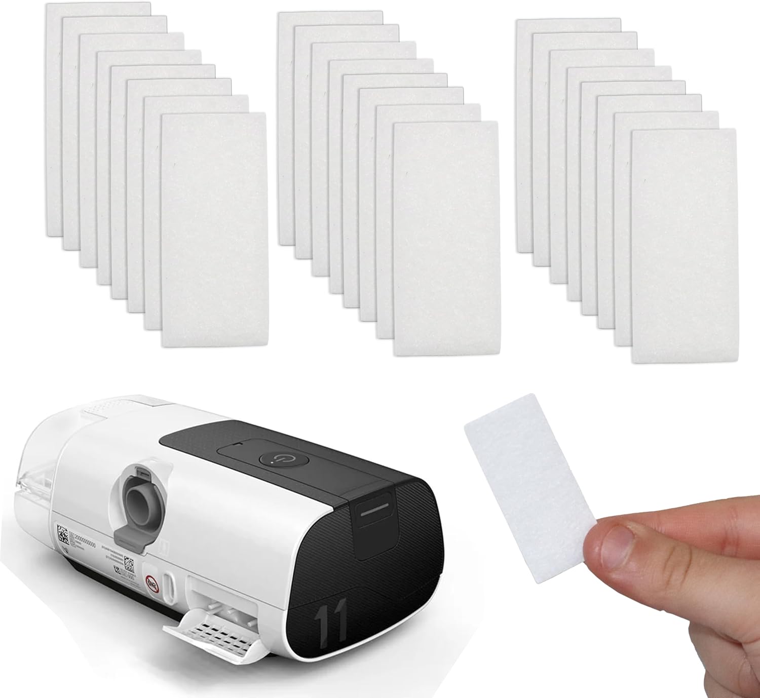 24 CPAP Machine Filters, Compatible with ResMed AirSense 11. Enhance your CPAP experience with These premium CPAP supplies. A must-have CPAP accessories. - Image 1