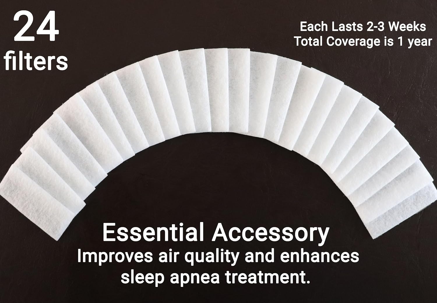 24 CPAP Machine Filters, Compatible with ResMed AirSense 11. Enhance your CPAP experience with These premium CPAP supplies. A must-have CPAP accessories. - Image 2