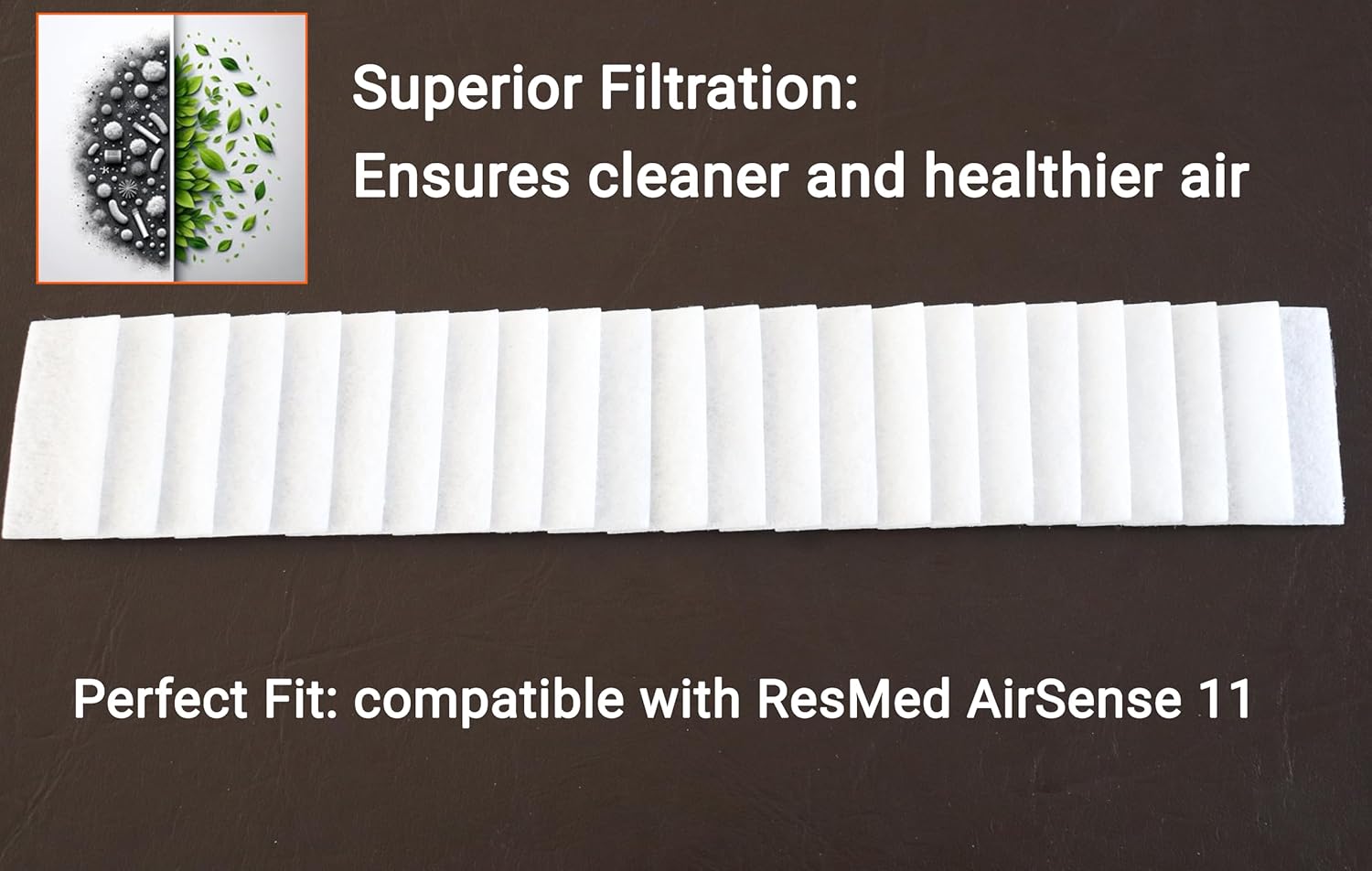 24 CPAP Machine Filters, Compatible with ResMed AirSense 11. Enhance your CPAP experience with These premium CPAP supplies. A must-have CPAP accessories. - Image 3