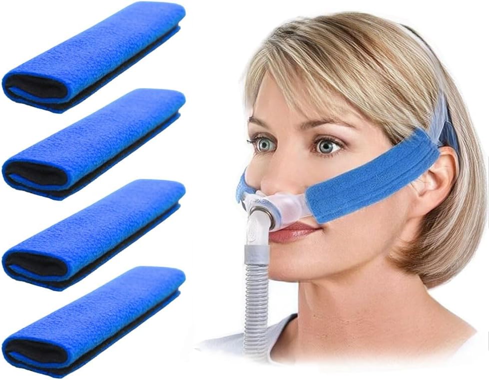 4-Packs CPAP strap covers, CPAP strap comfort pads, CPAP face pads, Comfortable CPAP supplies for CPAP mask, CPAP accessories for sleep apnea mask, CPAP pads, comfort supply for CPAP - Image 1