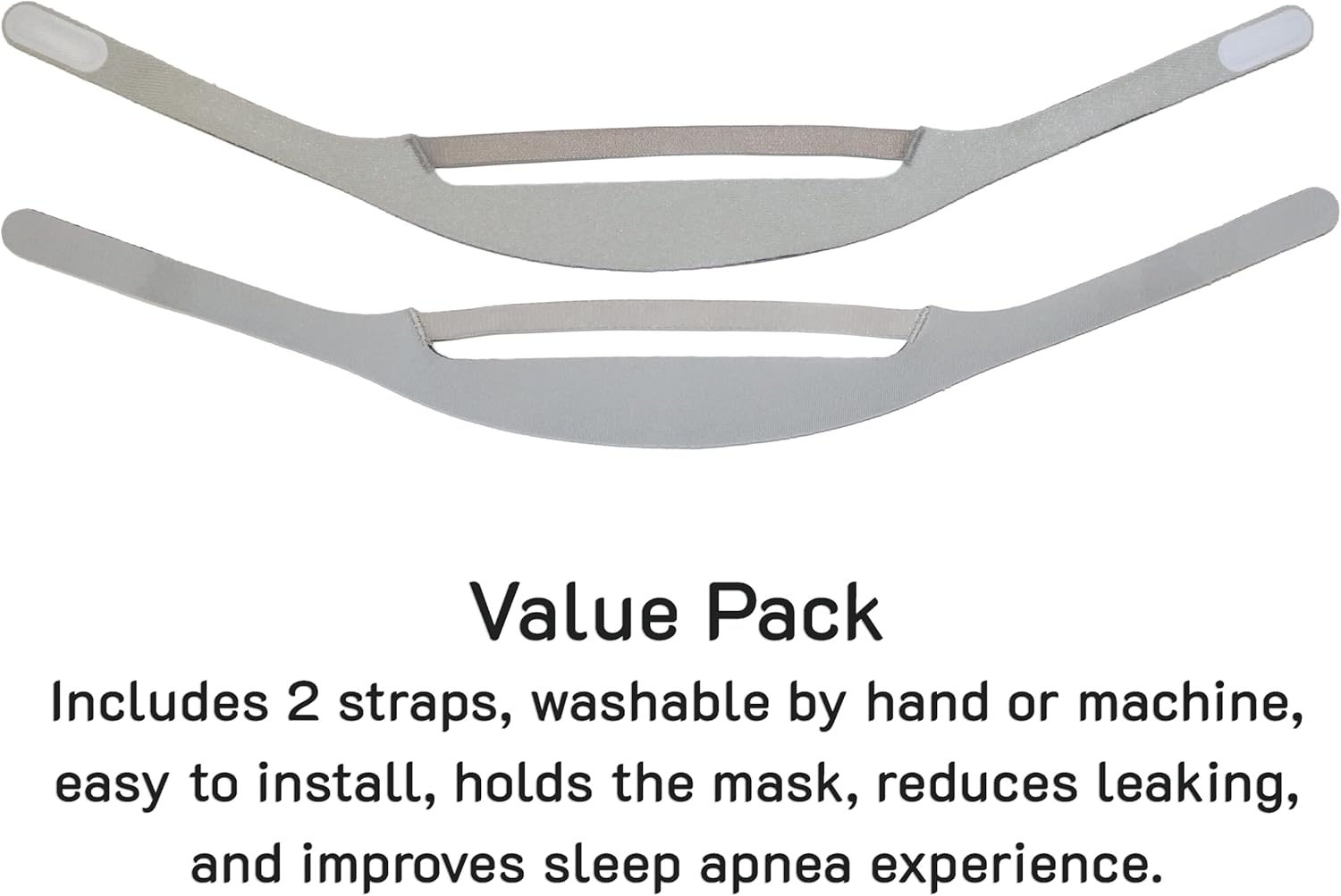 2-Pack Headgear Strap Replacement compatible with Philips Respironics DreamWear Nasal CPAP Mask - Image 4