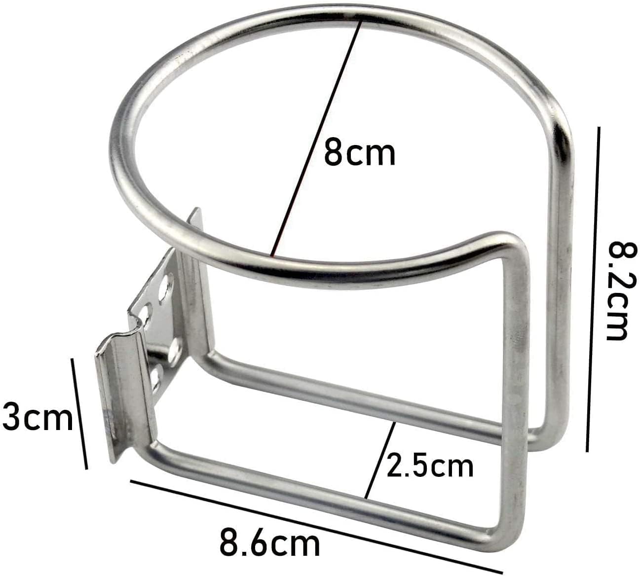 Z-Color 2pcs Stainless Steel Boat Ring Cup Drink Holder Universal Drinks Holders for Marine Yacht Truck RV Car Trailer Hardware - Image 6