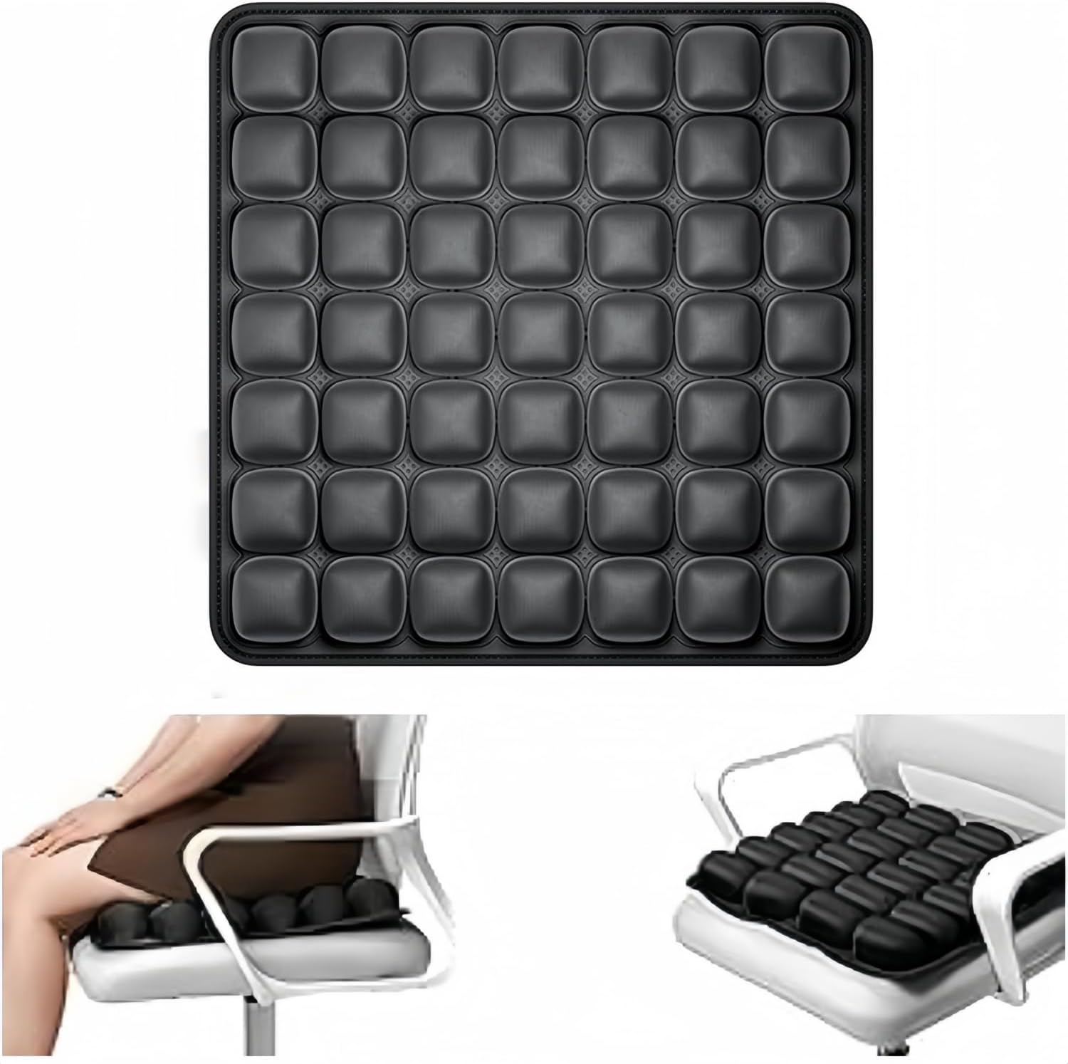 3D Air Cell Travel Cushion - Inflatable Seat Cushion for Airplane, Car, Office Chair, and Wheelchair - Image 1