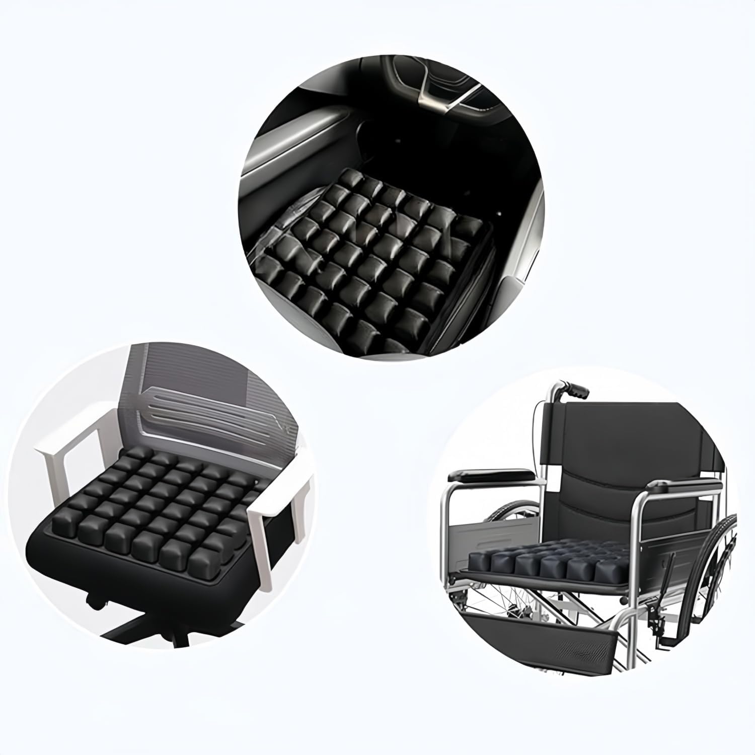 3D Air Cell Travel Cushion - Inflatable Seat Cushion for Airplane, Car, Office Chair, and Wheelchair - Image 7