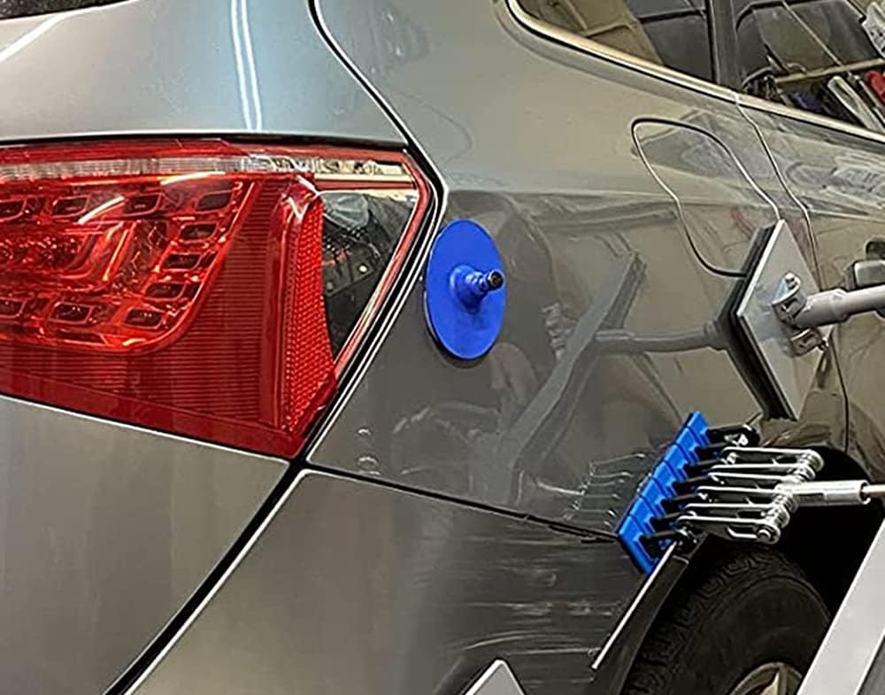 Paintless Dent Repair Tool Car Dent Puller Kit Heavy Duty Auto Body Dent Remover Glue Pulling Tabs Blue Gule Pull Tabs Powerful Body Repair Dent Removal Tools DIY Hand Tool for Car Dent Repair - Image 4