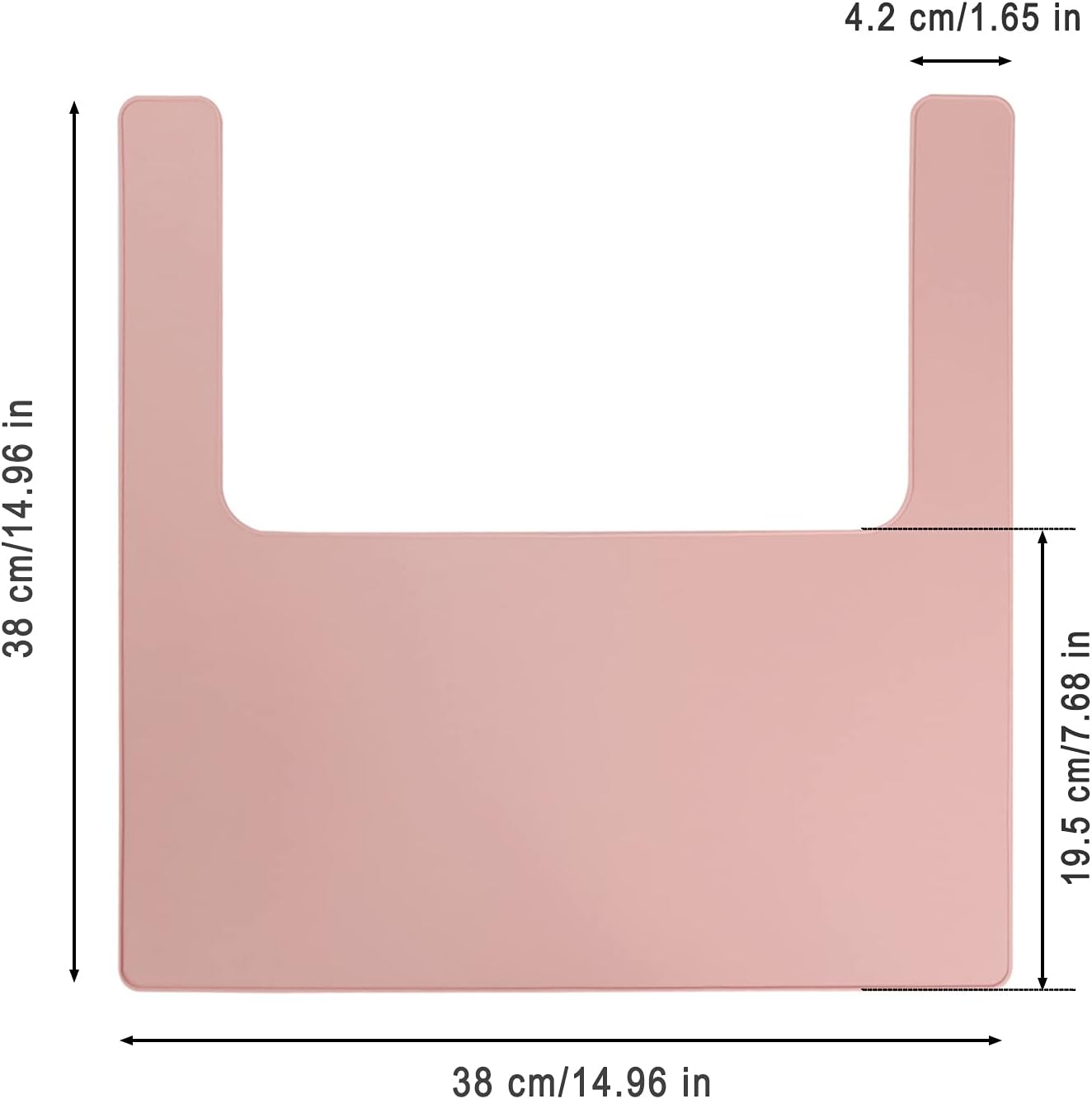 High Chair Placemat, Long Lasting High Chair Placemat Silicone, 2-Piece Set, Can Be Used Interchangeably, Suitable for IKEA Antilop Highchai, for Toddlers and Babies (Blue/Pink) - Image 6