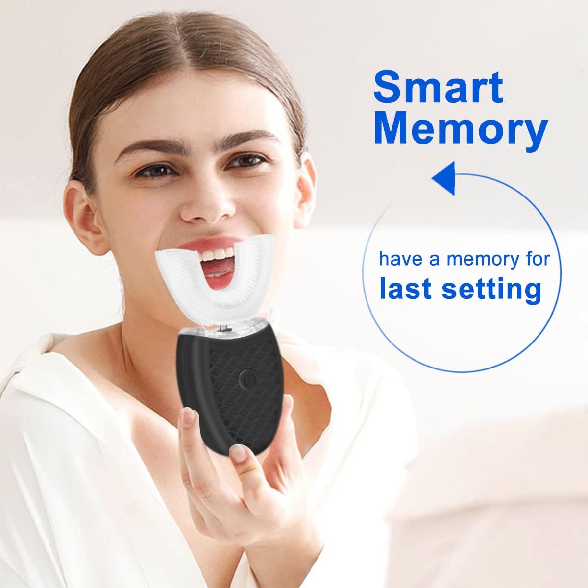 Ultrasonic Electric Toothbrush Adults, Automatic Toothbrush U Shaped Whole Mouth Cleaning Teeth Whitening Hands Free Rechargeable IPX7 Waterproof - Image 5