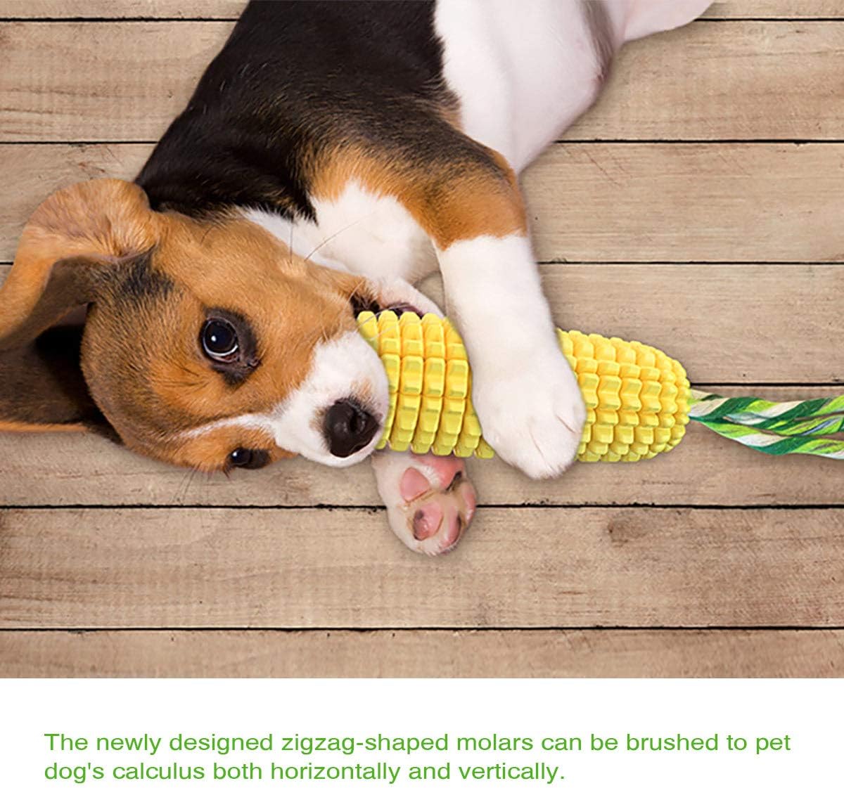 Dog Chew Toys for Aggressive Chewers, Indestructible Tough Durable Squeaky Interactive Dog Toys, Puppy Teeth Chew Corn Stick Toy for Small Medium Large Breed - Image 5