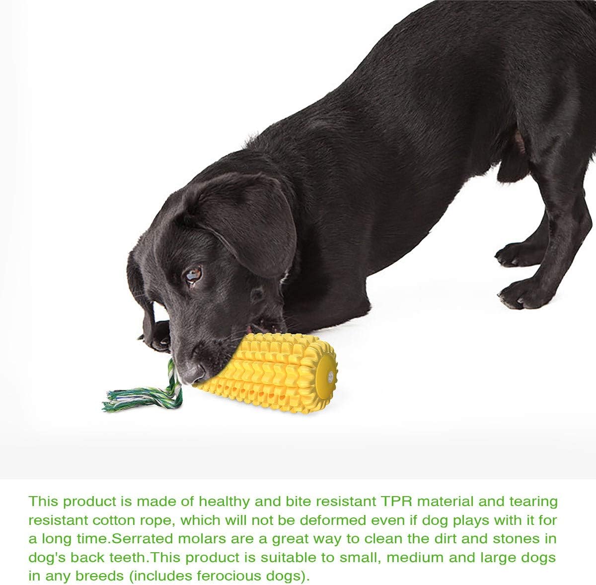 Dog Chew Toys for Aggressive Chewers, Indestructible Tough Durable Squeaky Interactive Dog Toys, Puppy Teeth Chew Corn Stick Toy for Small Medium Large Breed - Image 7
