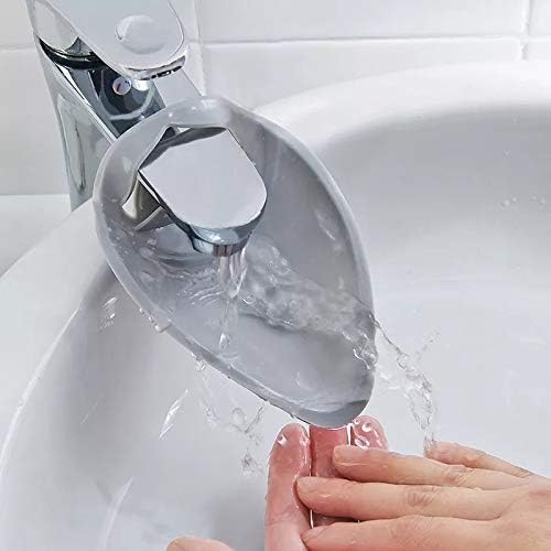 Faucet Extender - Sink Handle Extender, Safe Fun Bathroom Hand-Washing Solution for Babies, Toddlers, Kids, Teach Your Kids Good Sanitation Habits(Grey) - Image 1