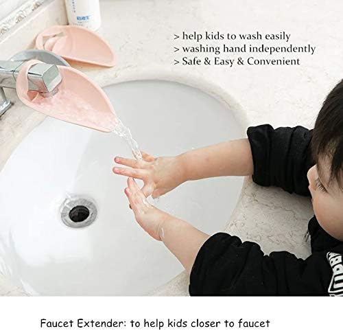 Faucet Extender - Sink Handle Extender, Safe Fun Bathroom Hand-Washing Solution for Babies, Toddlers, Kids, Teach Your Kids Good Sanitation Habits(Grey) - Image 3