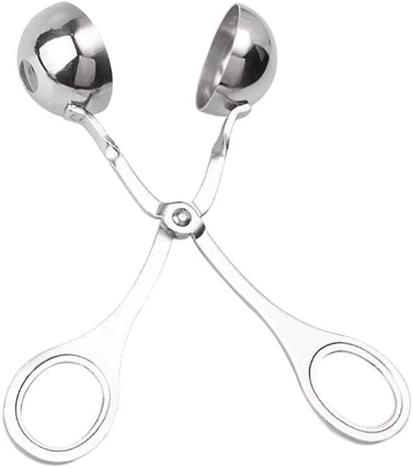 DodoBee Meatball Scoop Ball Maker, 2PCS Stainless Steel Meat Baller Tongs, Cake Pop Maker Meatball Scooper Cake Pop Scooper Melon Baller Rice Dough Ice Tongs for Kitchen Tools, Ball Size 1.38