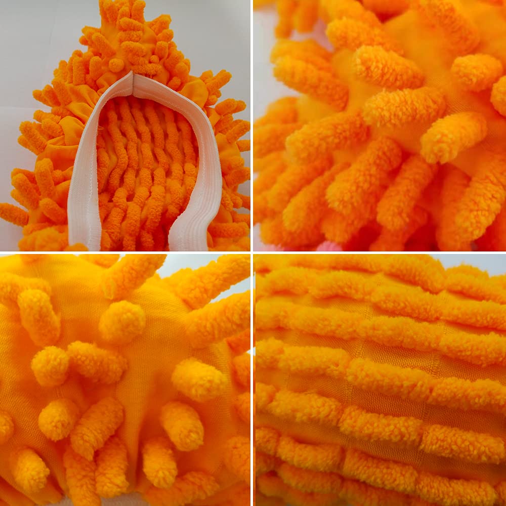 10 PCS 5 Pairs Dust Duster Mop Slippers Shoes Cover, Multi Function Washable Microfiber Foot Socks Floor Cleaning Shoes Cover for House Kitchen Office - Image 3