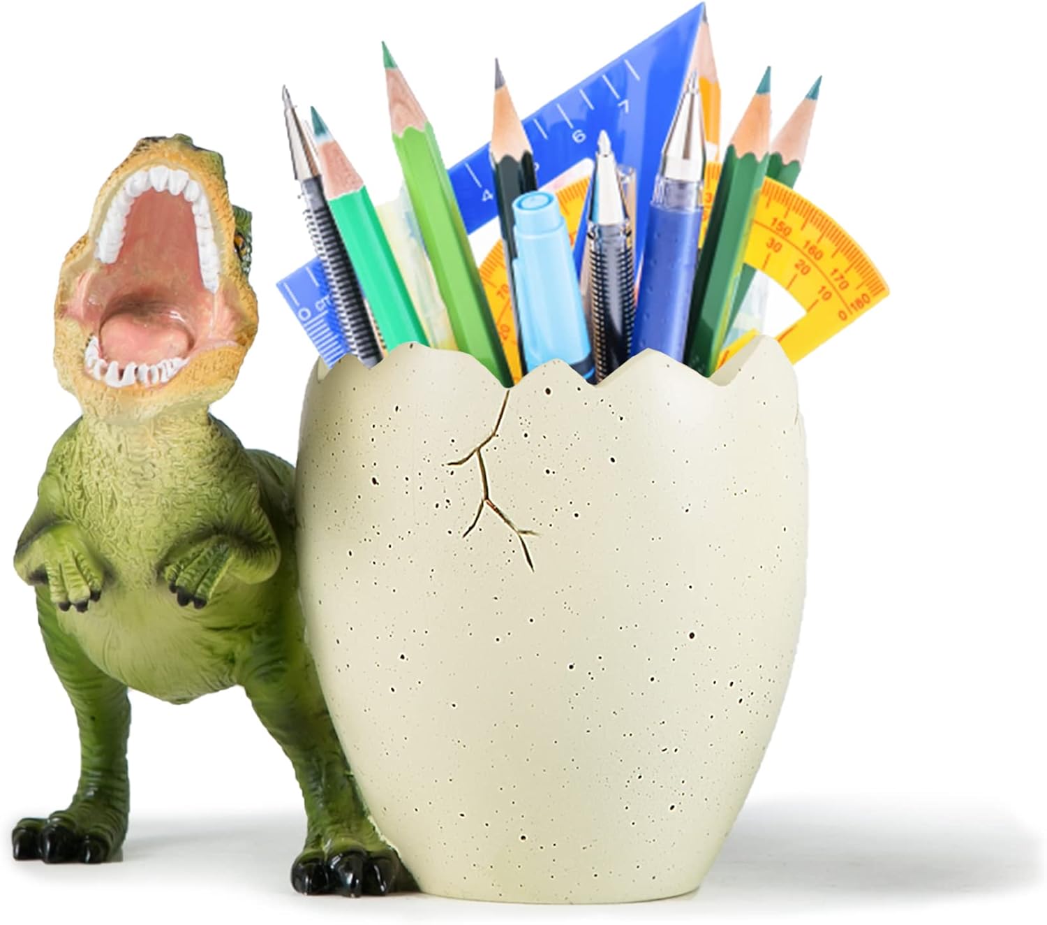 Dinosaur Pen Holder for Desk, Pencil Holder, Cute Fashion Desk Organizers and Accessories, Office Supplies Idea Gift for Women and Kids - Image 1