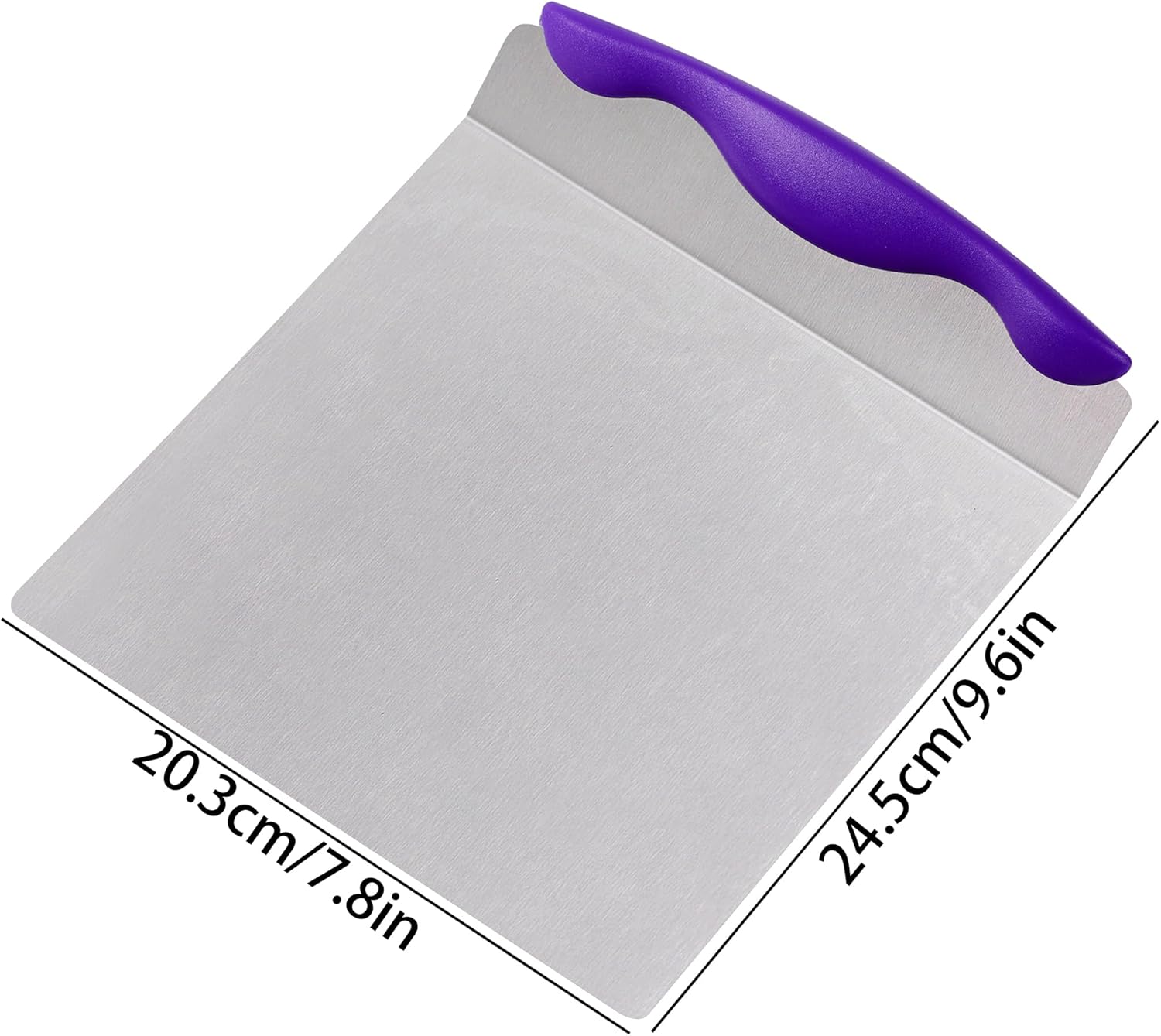 Cake Safe Lifter Stainless Steel Pizza Transfer Shovel Square Cake Tray Moving Plate Tool Cookie Spatula - Image 3
