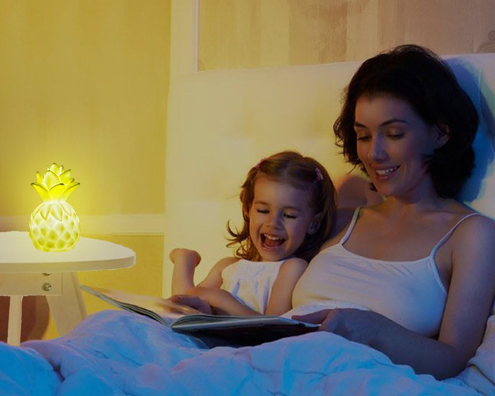 Pineapple Night Lights LED Pineapple Lamp Pineapple Gifts for Girls Teens Pineapple Decor Pineapple Lights Pineapple Decorations for Home Party Living Room Bedroom Valentine's Gifts 3 Pack - Image 4