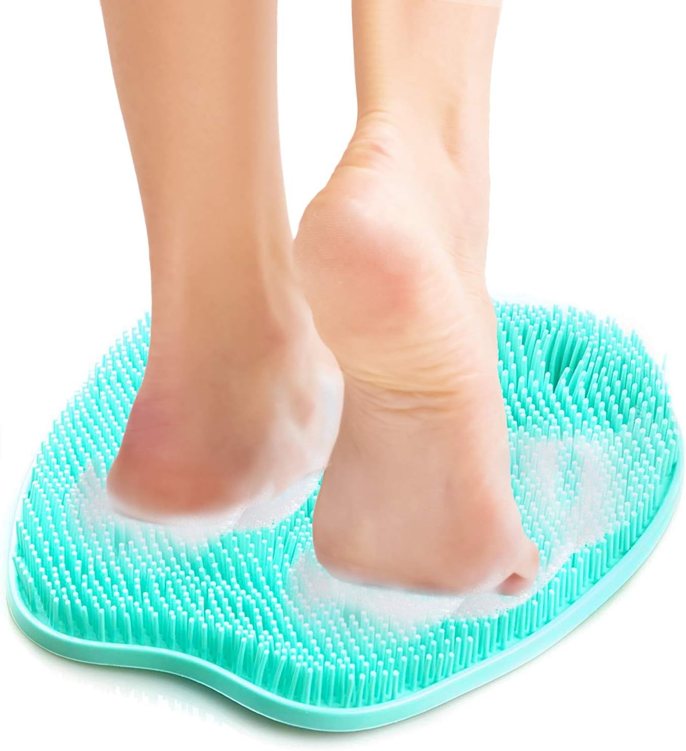 Foot Shower Massager Scrubber with Non Slip Suction Cups, Feet Exfoliation Cleaner Mat for Foot Massage Clean Improve Circulation Reduce Pain - Image 1