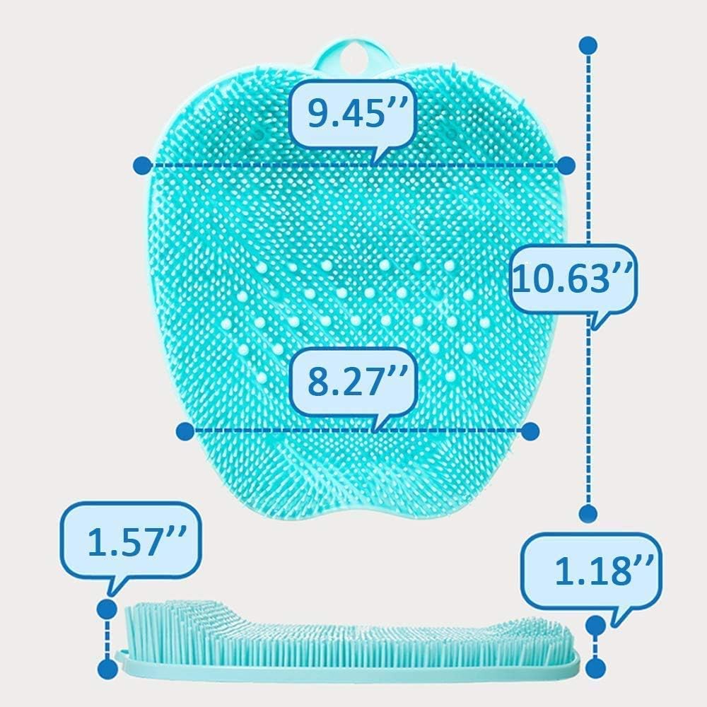 Foot Shower Massager Scrubber with Non Slip Suction Cups, Feet Exfoliation Cleaner Mat for Foot Massage Clean Improve Circulation Reduce Pain - Image 7