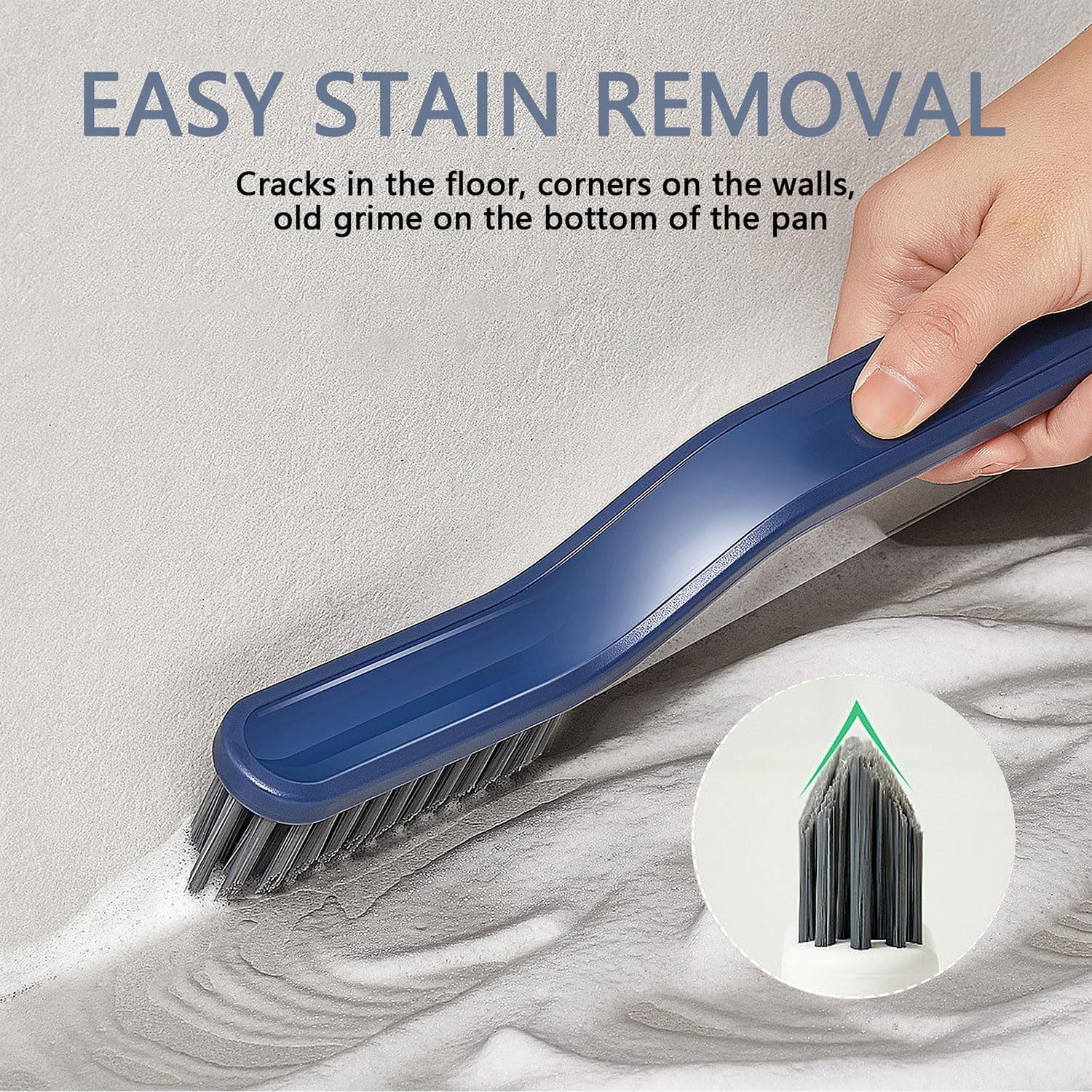 Hard Bristle Crevice Cleaning Brush - Multifunctional Gap Cleaning Brush, Cleaning Tools for Household Use, Home, Kitchen, Bathroom, Window, Vehicle, Faucets, Toilet - Image 4