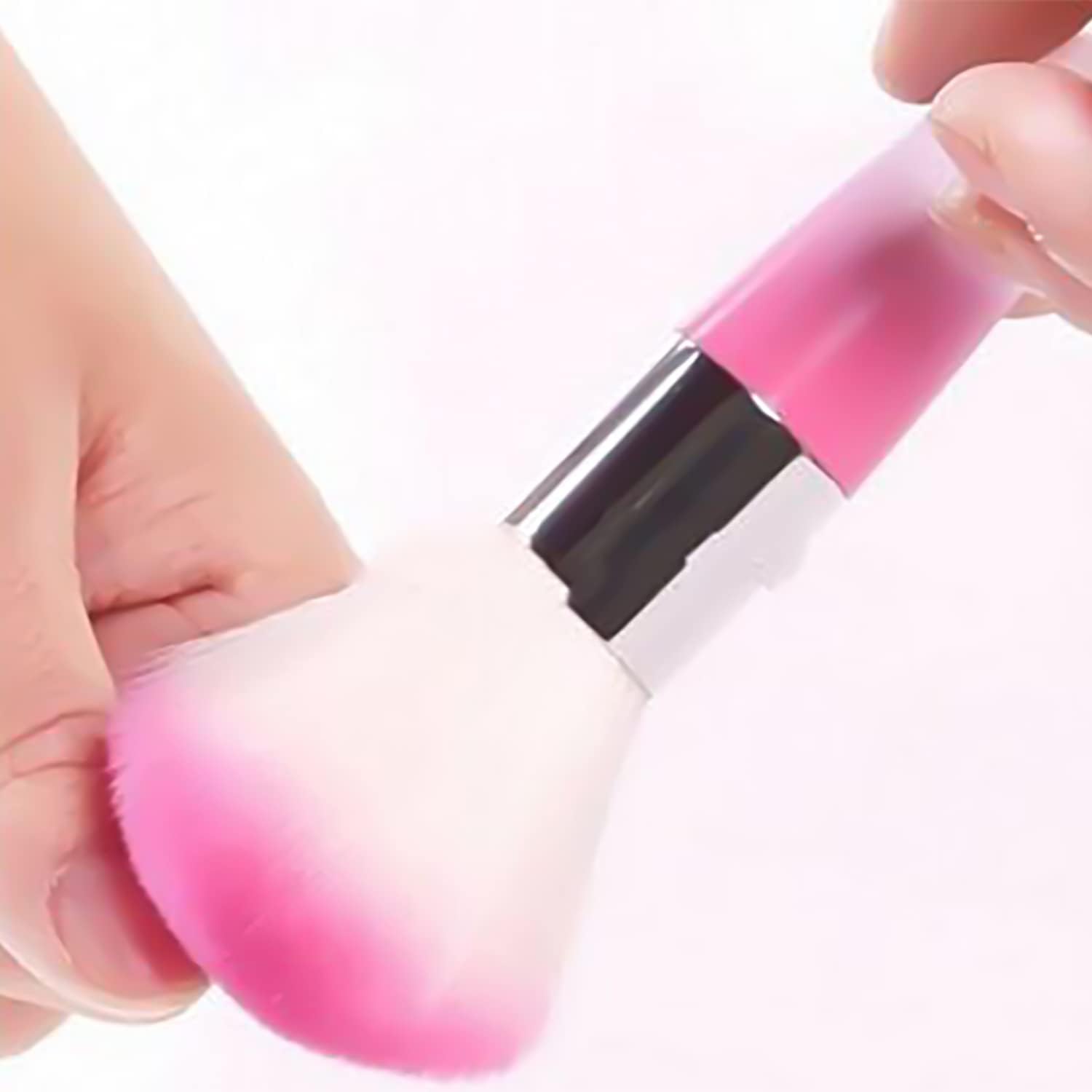 1Pc Pink Unicorn Nail Art Dust Remover Powder Brush Acrylic UV Gel Nail Cleaning Brush Blush Brushes Makeup Manicure Tool - Image 3