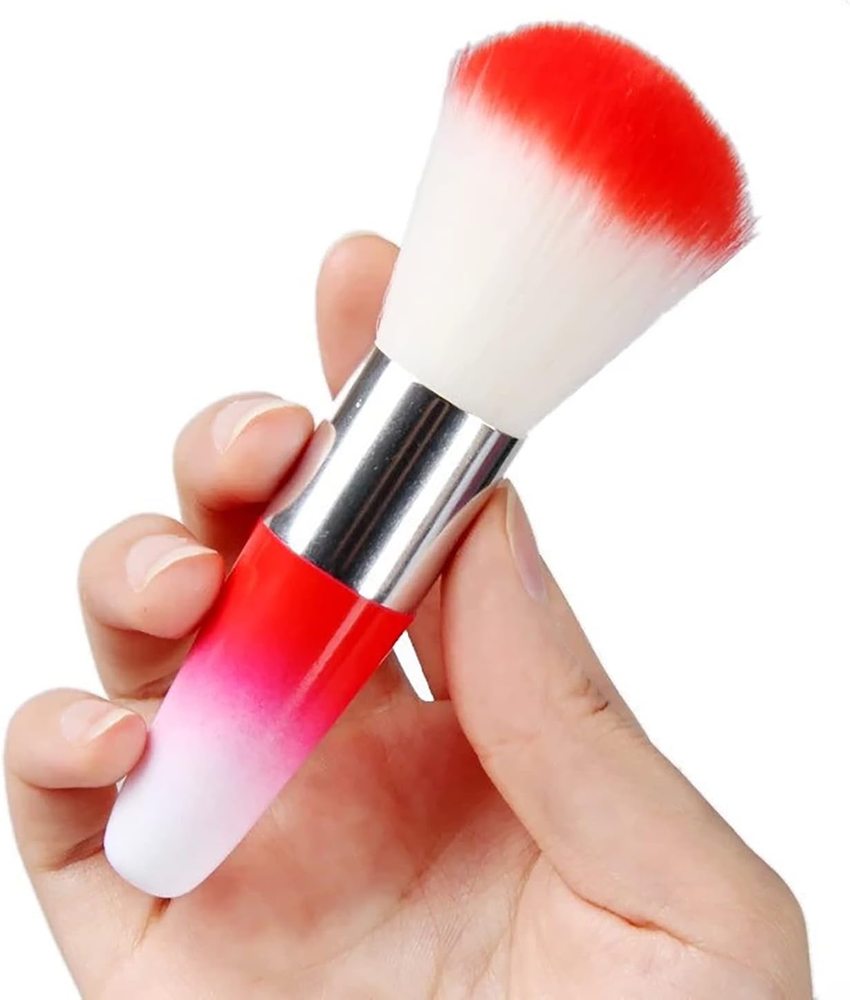 1Pc Pink Unicorn Nail Art Dust Remover Powder Brush Acrylic UV Gel Nail Cleaning Brush Blush Brushes Makeup Manicure Tool - Image 4