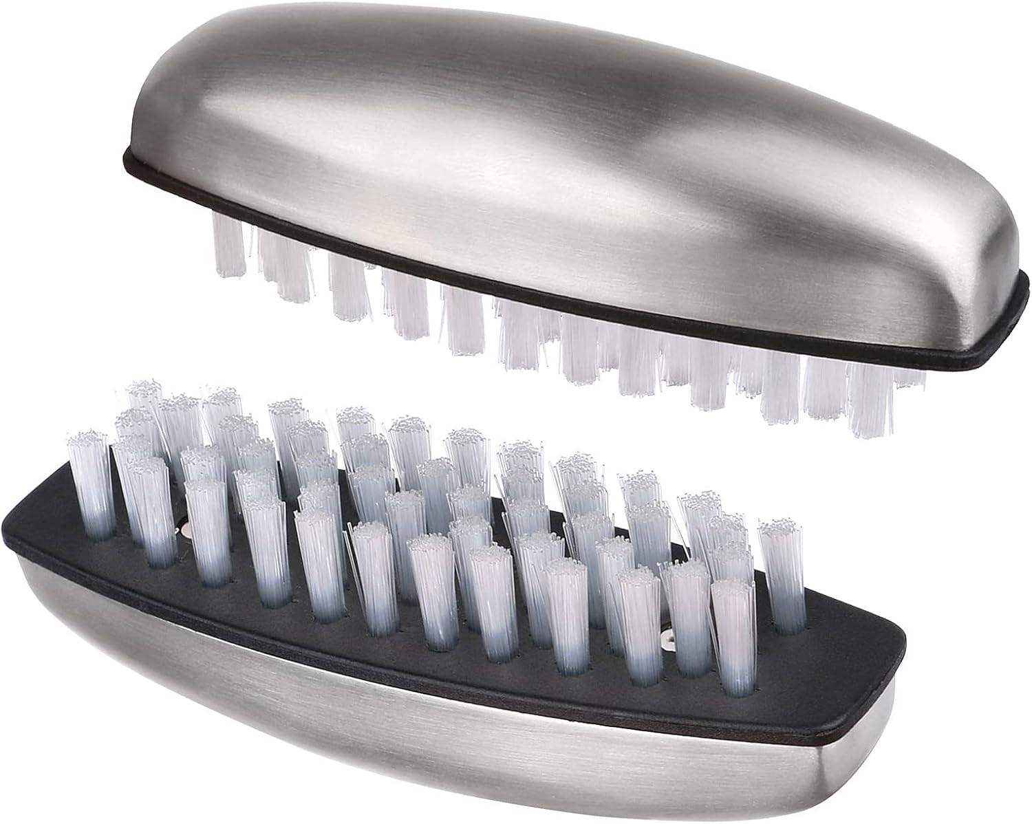 4 Pieces Nail Cleaning Brush,  Stainless Steel Fingernail Hand Scrubbing Brushes for Nails Toes Pedicure Nail Cleaning and Scrubbing - Image 1