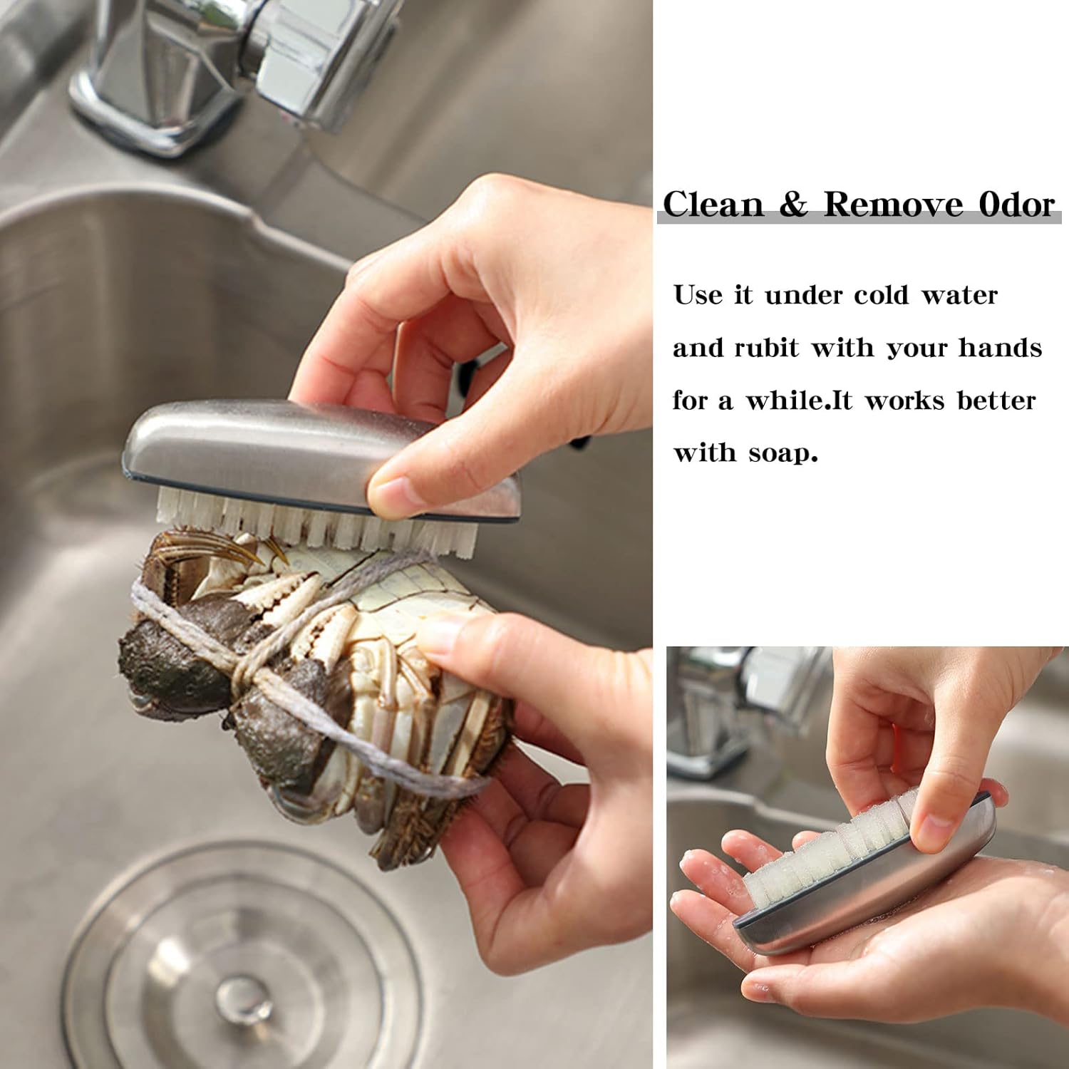 4 Pieces Nail Cleaning Brush,  Stainless Steel Fingernail Hand Scrubbing Brushes for Nails Toes Pedicure Nail Cleaning and Scrubbing - Image 5