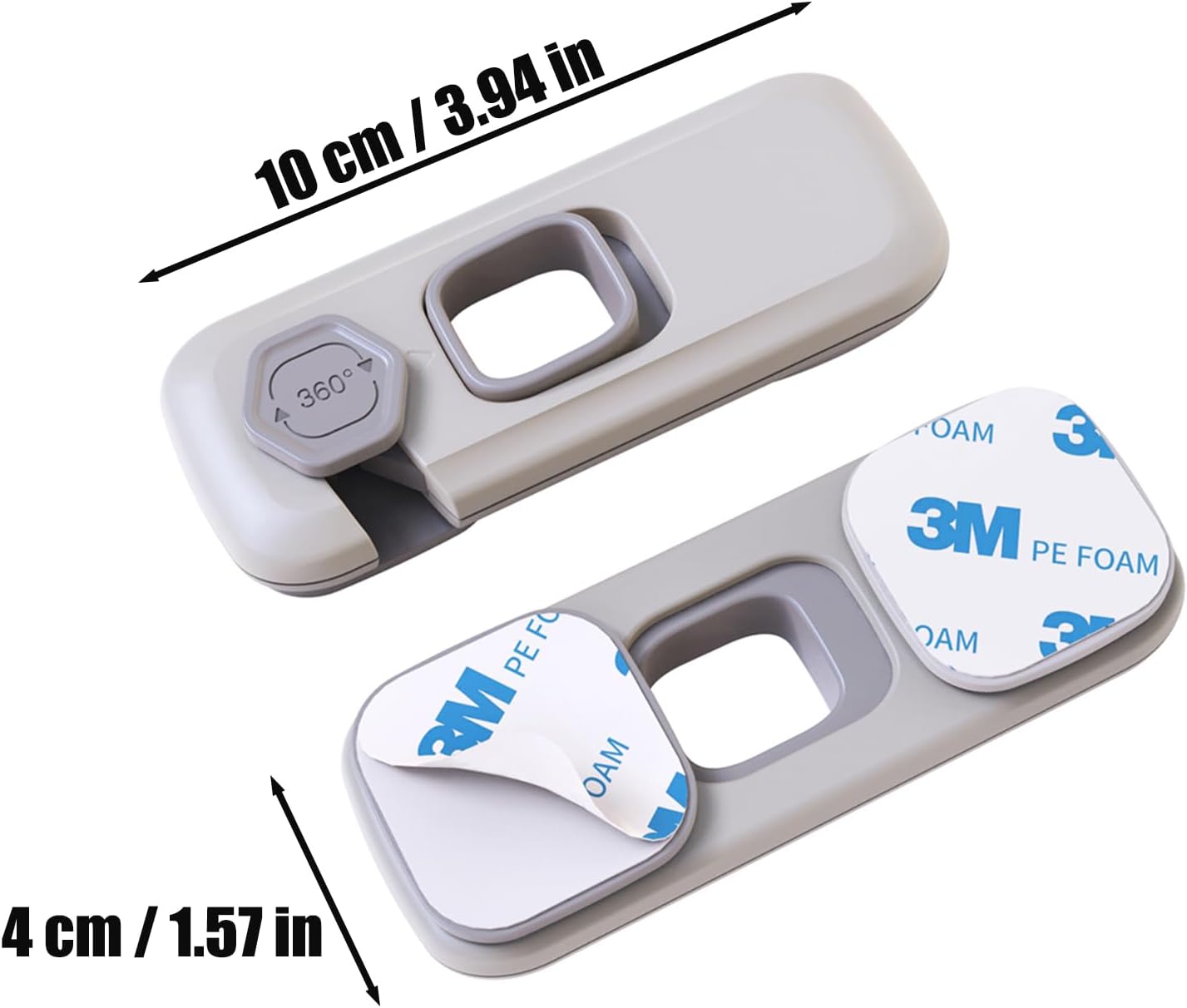 5 Pack Fridge Locks Child Safey, Child Freezer Lock, Baby Fridge Door Latches with Adhesive, Child Locks for Cabinets, Cupboard, Ovens - Image 5