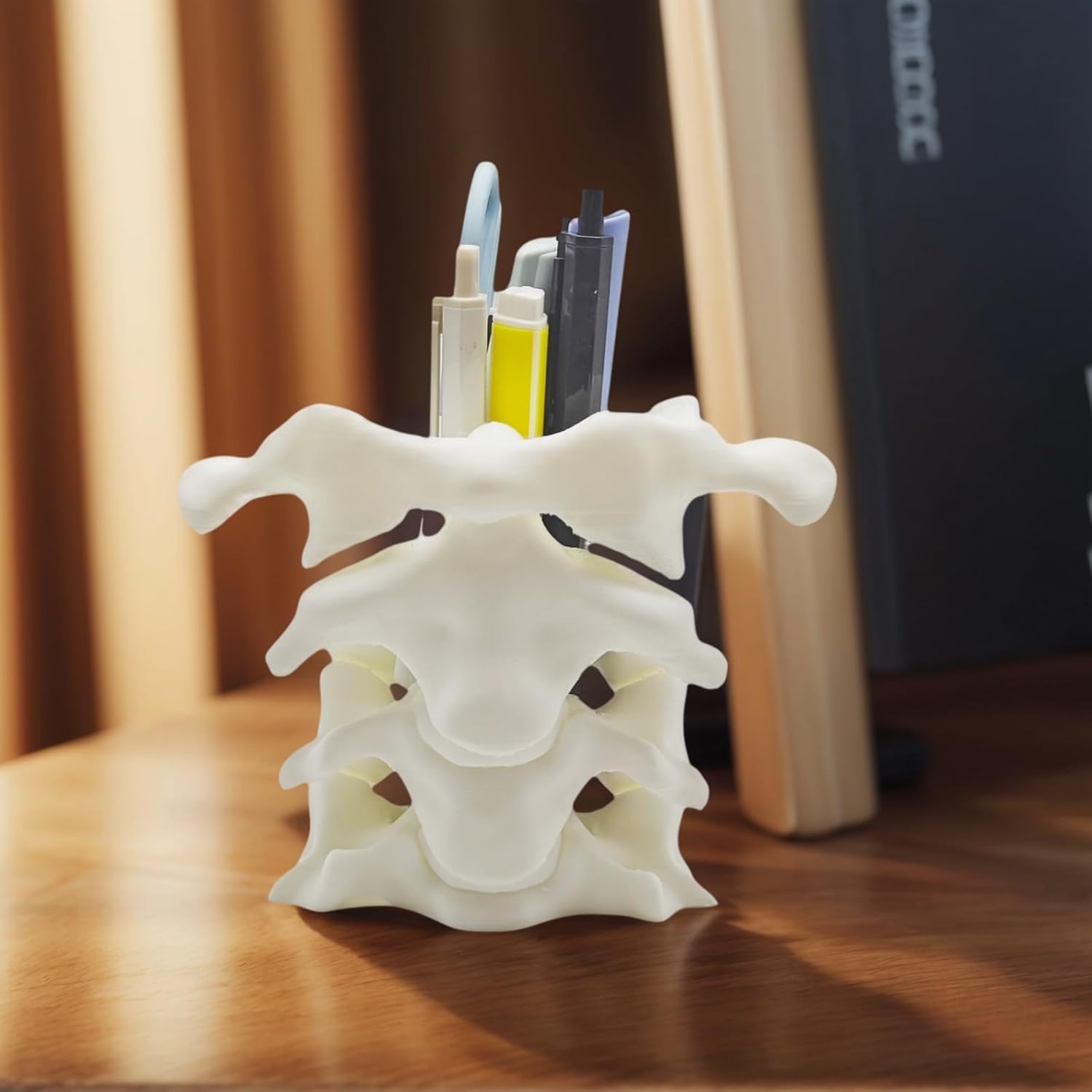 Unique Spine Pen Holder for Desk, Pencil Holder Desk Organizers, Office Supplies Decorations Idea Gift for Doctors, Nurses, Chiropractors - Image 3