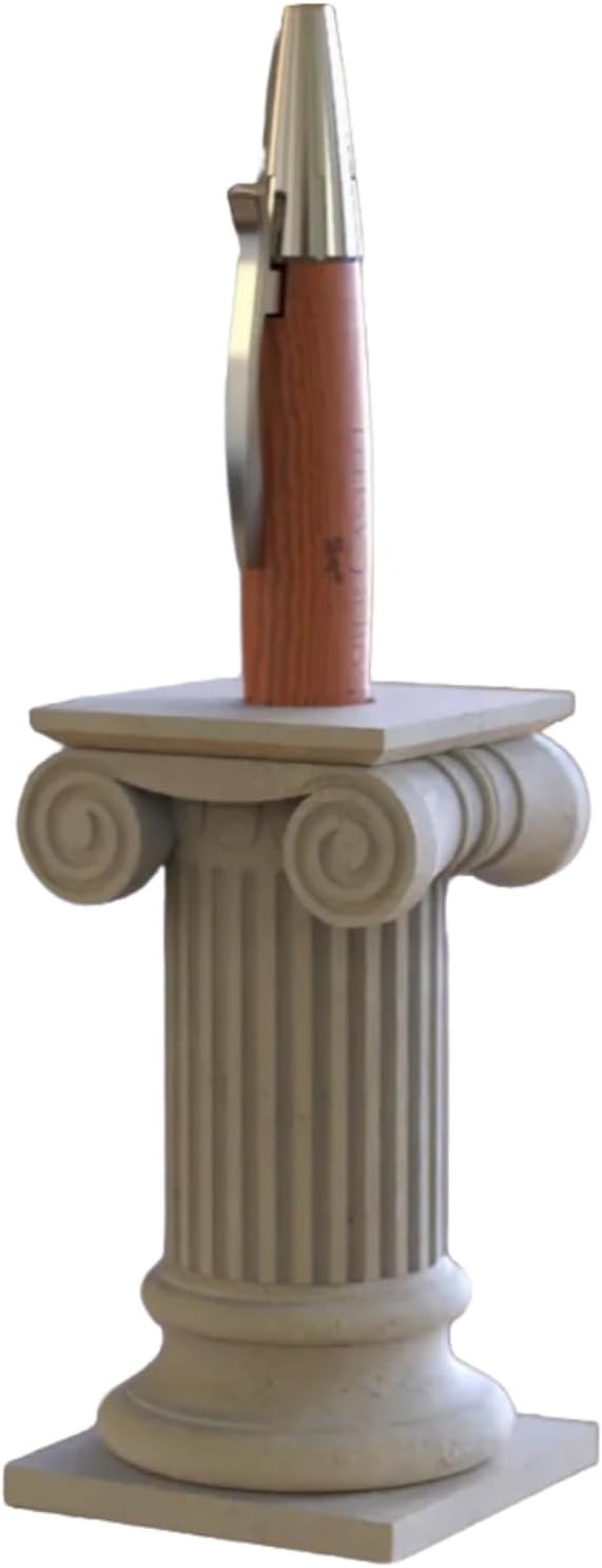Elegant 3D Printed Column Pen Holder, Pencil Holder Desk Organizers, Office Supplies Decorations Idea Gift - Image 1