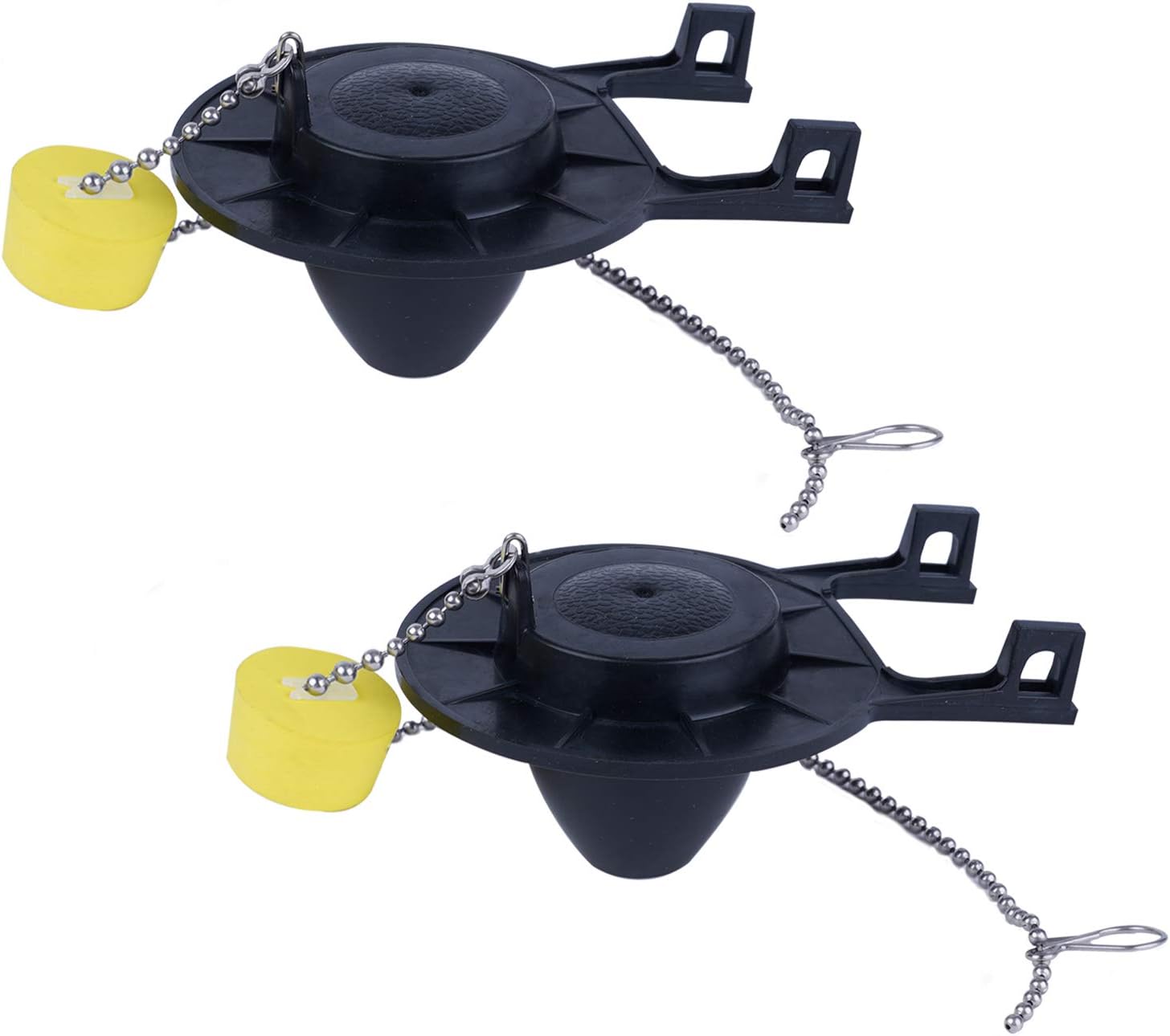 2 Pack 2-Inch Toilet Flapper Replacement Compatible with American Standard 7381129-200.0070A Universal Flapper and Chain with Float, 2-Inch Flush Valves Water Saving, High Performance - Image 1