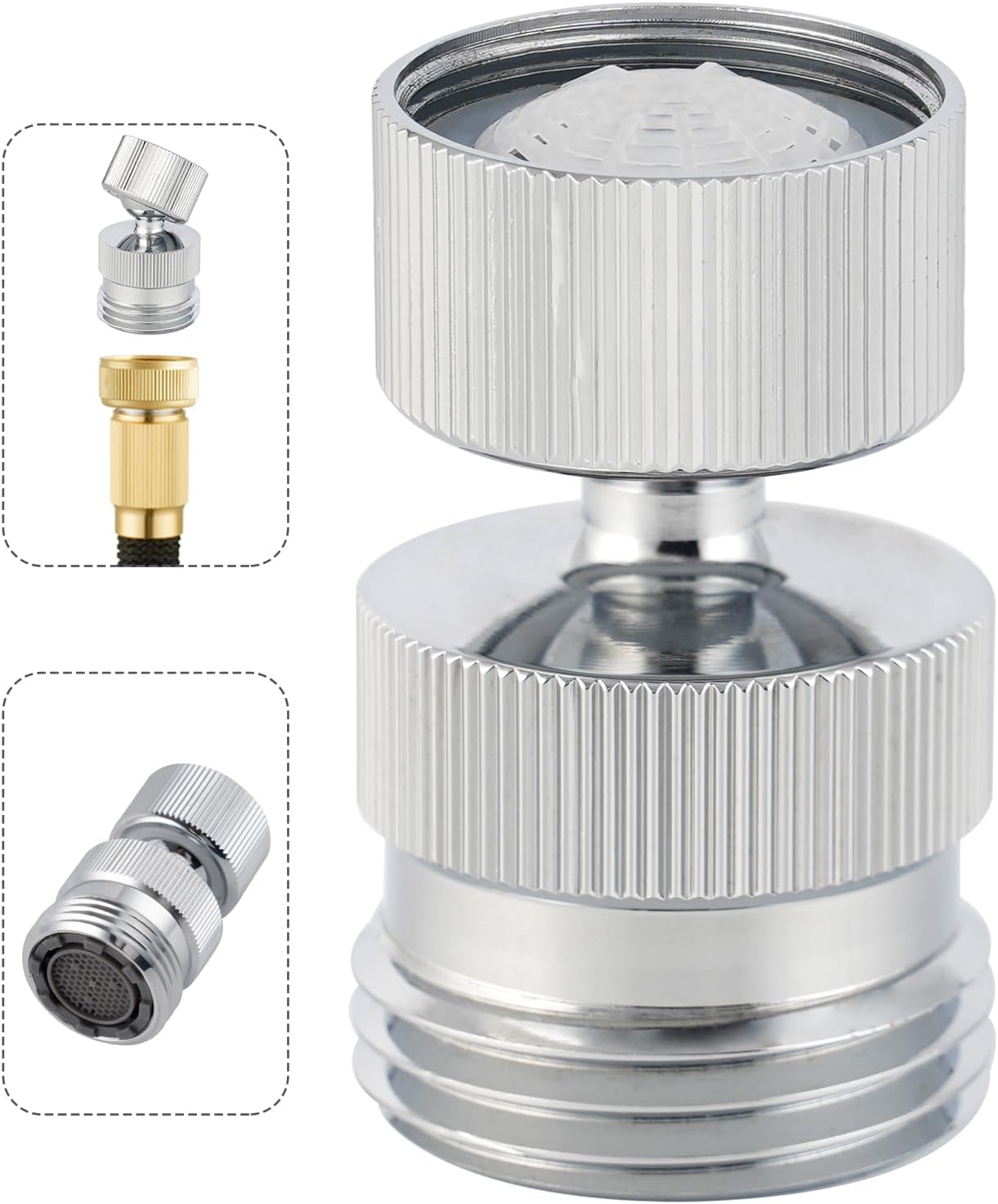 Swivel Faucet Adapter Kit, Solid Brass 3/4