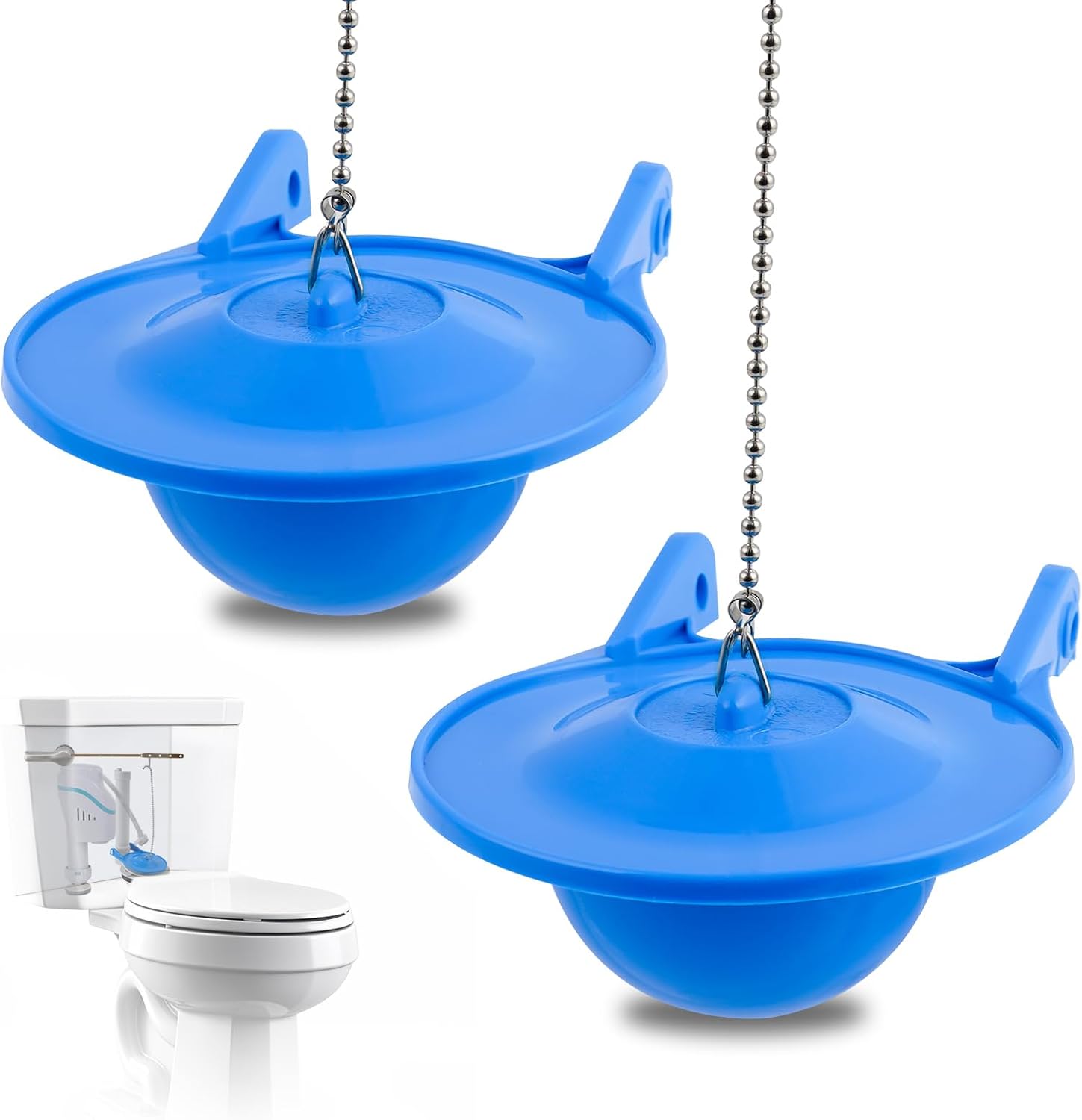 2 pcs Toilet Flapper Replacement, Compatible with Lowes AquaSouce Original 3