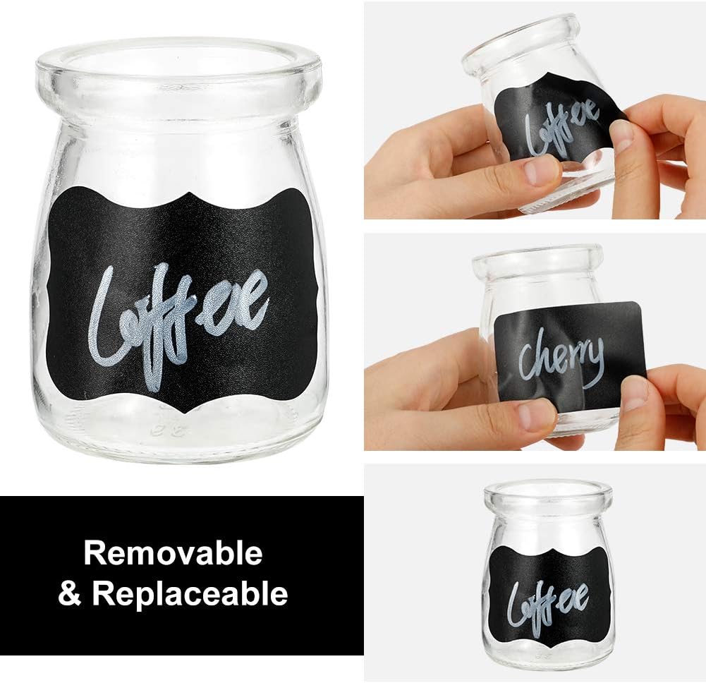 Cerolopy 150Pcs Waterproof Chalkboard Labels, Reusable Blackboard Stickers for Kitchen Organize with 1 White Chalk Pen,Removable Label Sticker on a Roll for Jars, Scrapbooking(Lace Shape) - Image 5