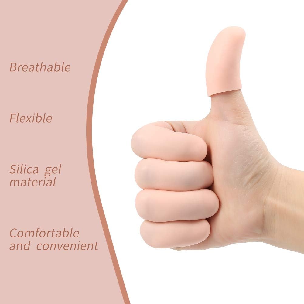 20 Pack Gel Finger Cots, Finger Protector Support New Material Finger Gloves, Finger Cots to Protect Crack, Peel Finger and Other Finger Pain - Image 7