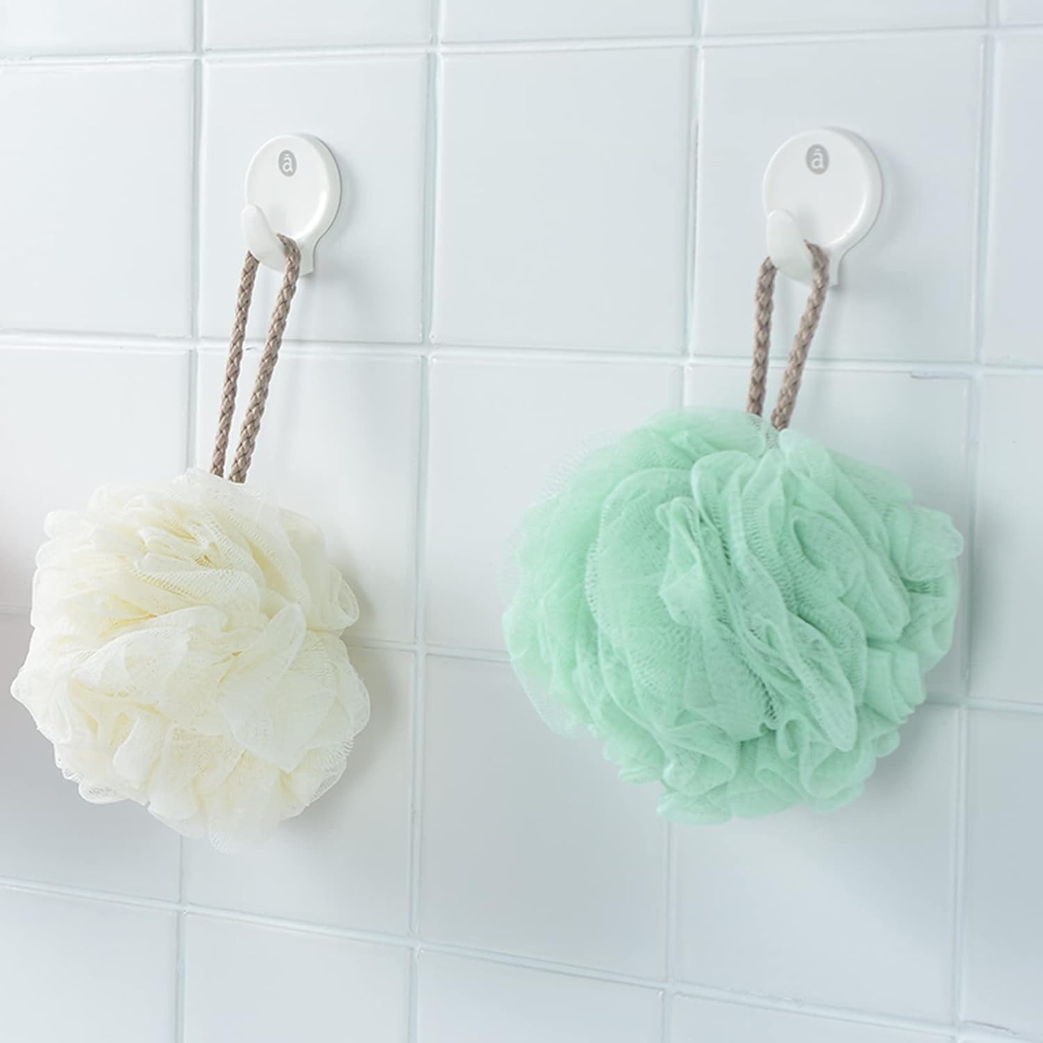 Store Bath Sponges Shower Loofahs Large Mesh Balls Sponge 4 Colors for Body Wash Bathroom Men Women - Pack of 4 Scrubber Cleaning Loofah Bathing Accessories (50g) - Image 7