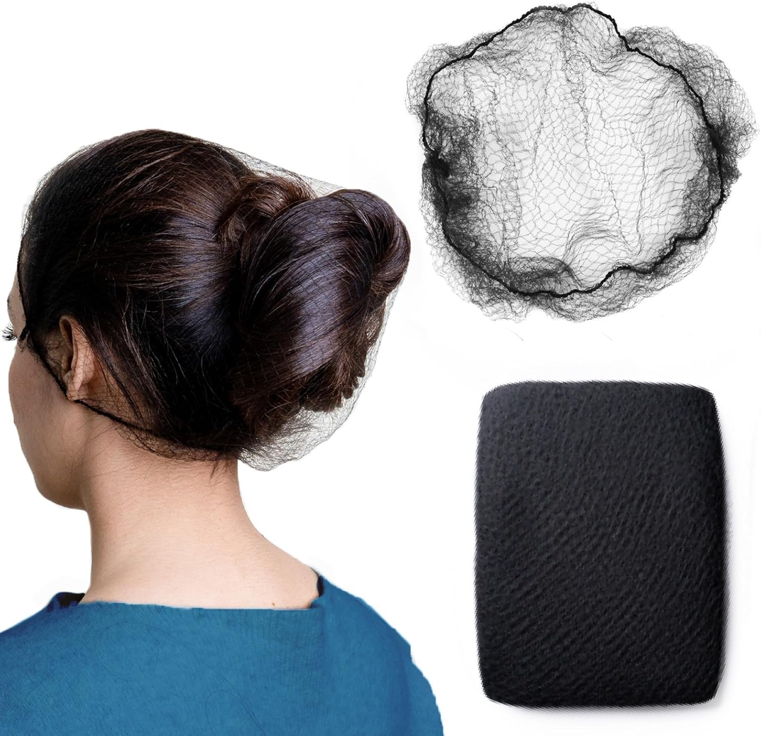 100Pcs Hair Net Black 24