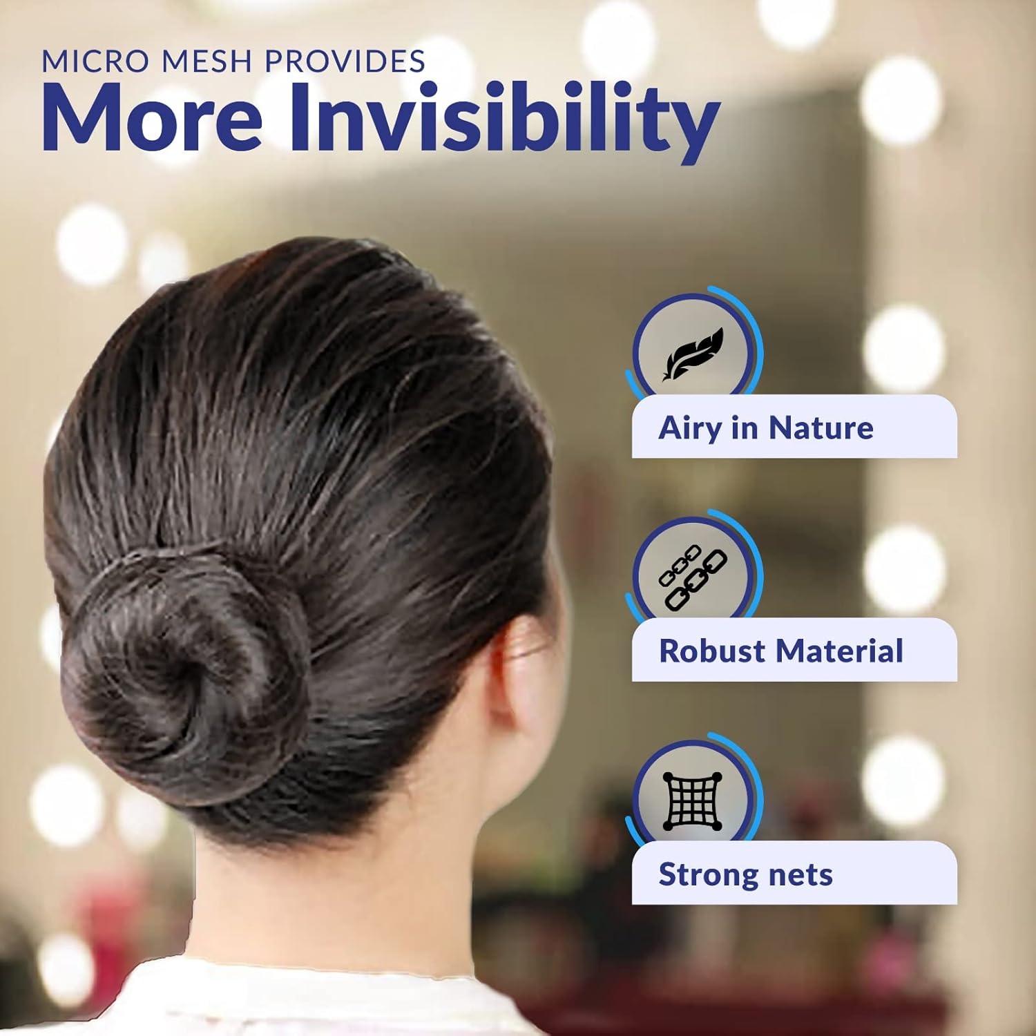 100Pcs Hair Net Black 24