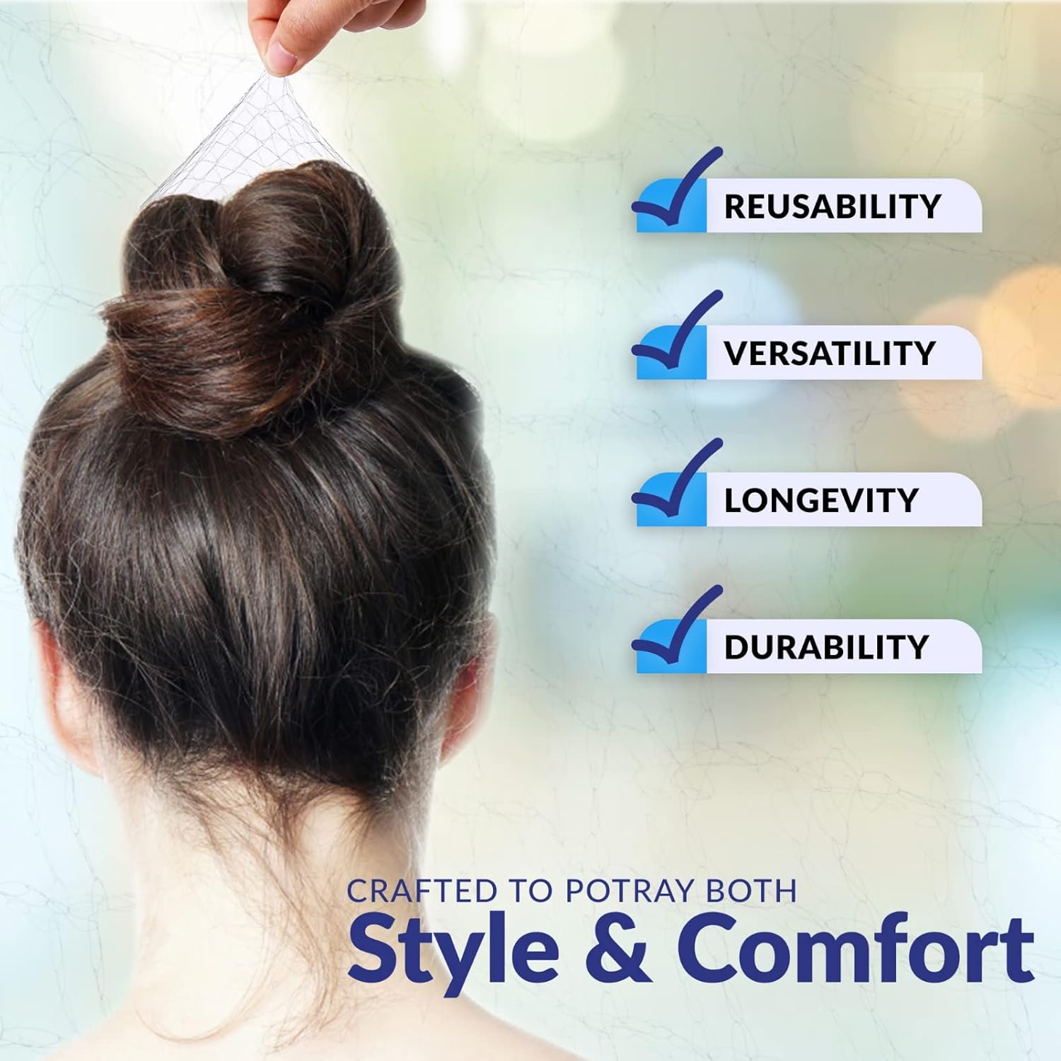 100Pcs Hair Net Black 24
