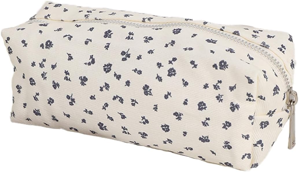 Pencil Case Pencil, Teenage Pen Case, Pen Case Leather, The Cute Cartoon Small can be Used as a Key Bag, a Cosmetic Bag, and is Easy to Carry (White, blue285) - Image 1