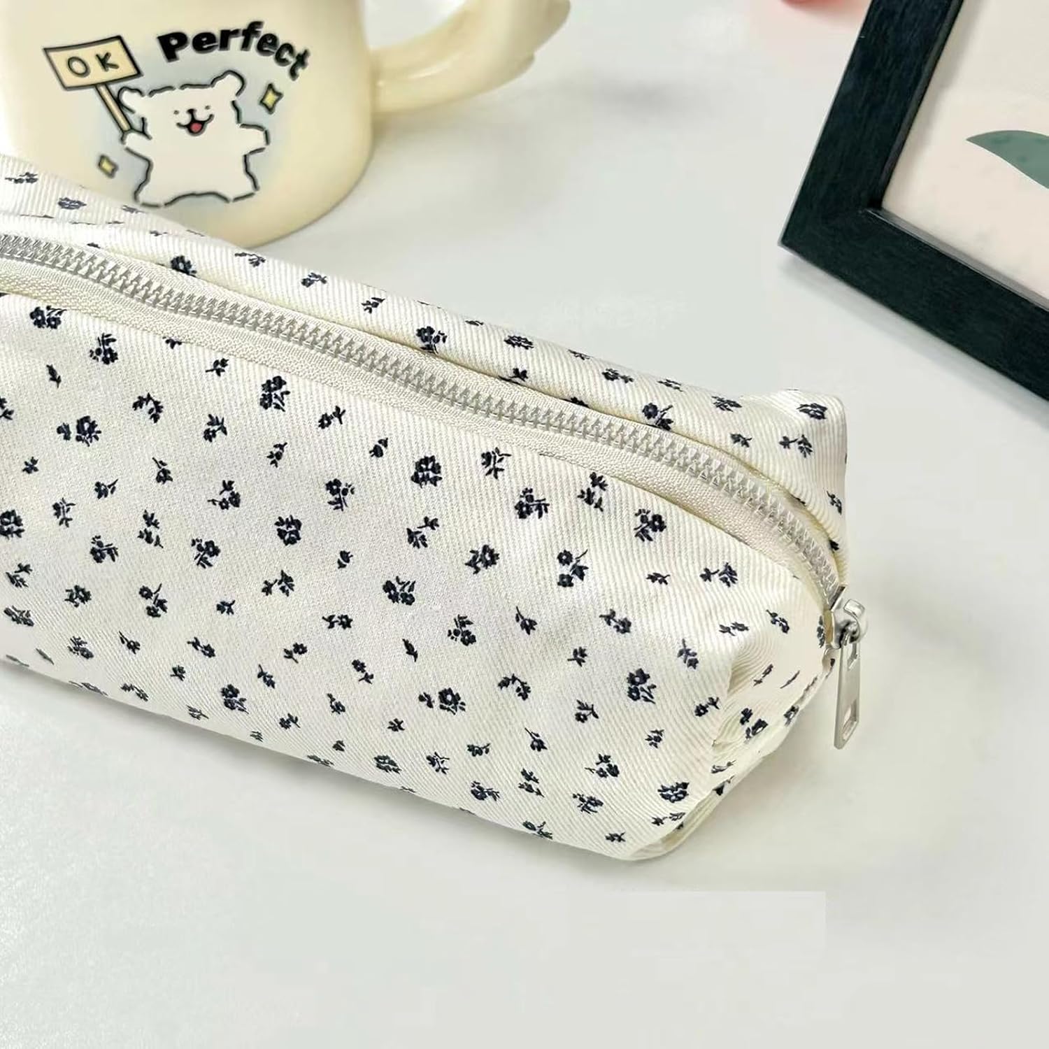 Pencil Case Pencil, Teenage Pen Case, Pen Case Leather, The Cute Cartoon Small can be Used as a Key Bag, a Cosmetic Bag, and is Easy to Carry (White, blue285) - Image 6