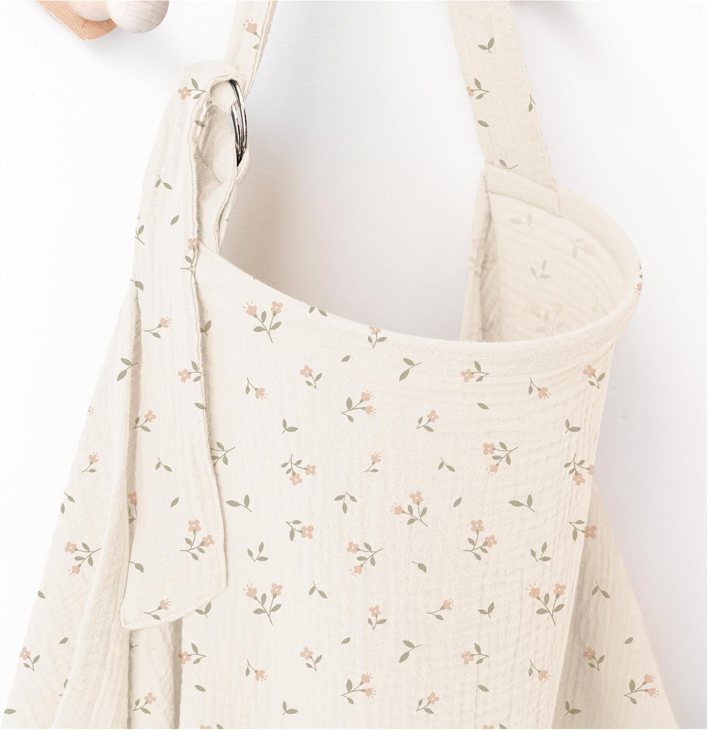 Muslin Nursing Covers for Breastfeeding, Privacy Breast Feeding Cover with Arch Neckline, 100% Cotton Nursing Apron - Image 1