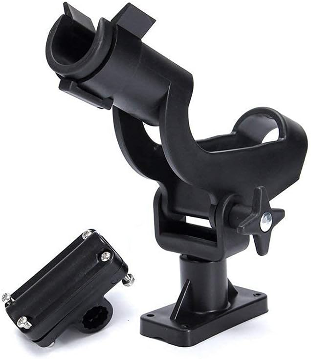 Adjustable Rotatable Plastic Fishing Rod 3 Mount Rack Holder Bracket Boat Canoeing Rowing Mount Kit Kayak Side Rod Holder - Image 4