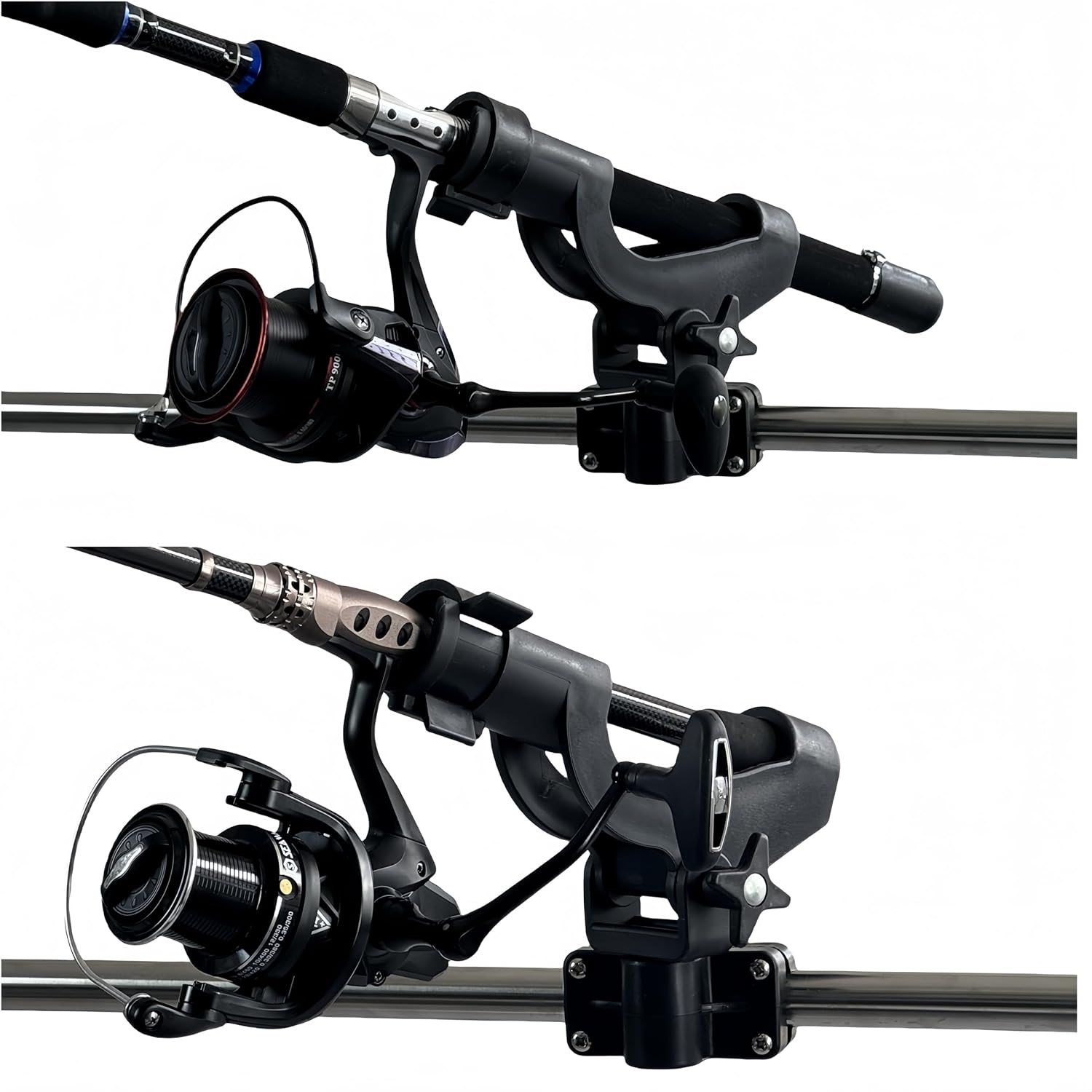 Adjustable Rotatable Plastic Fishing Rod 3 Mount Rack Holder Bracket Boat Canoeing Rowing Mount Kit Kayak Side Rod Holder - Image 6