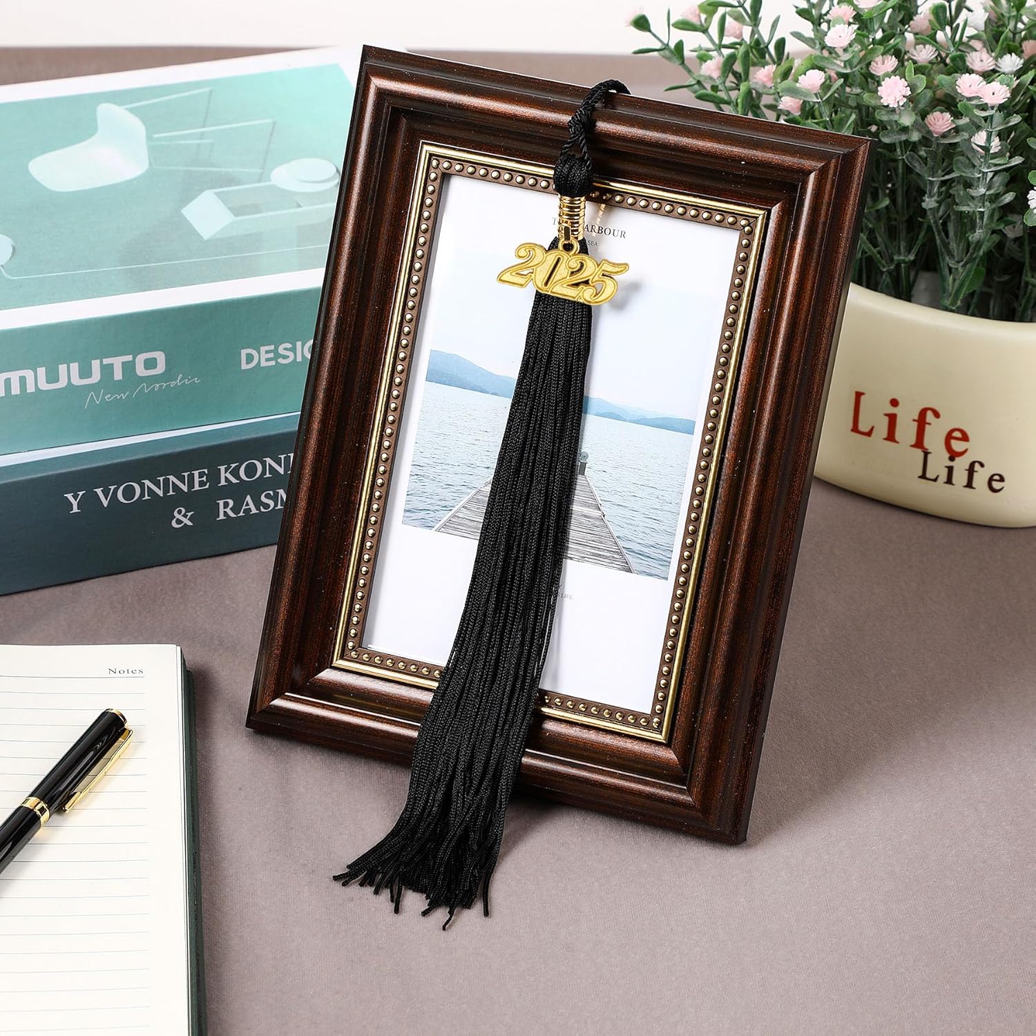 2025 Graduation Tassel, 1Pcs Graduation Cap Tassel 2025 Grad Graduation Tassel for 2025 Graduation Ceremonies Accessories (Black) - Image 3