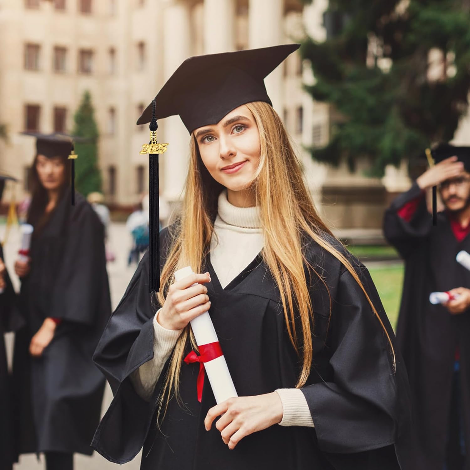 2025 Graduation Tassel, 1Pcs Graduation Cap Tassel 2025 Grad Graduation Tassel for 2025 Graduation Ceremonies Accessories (Black) - Image 6