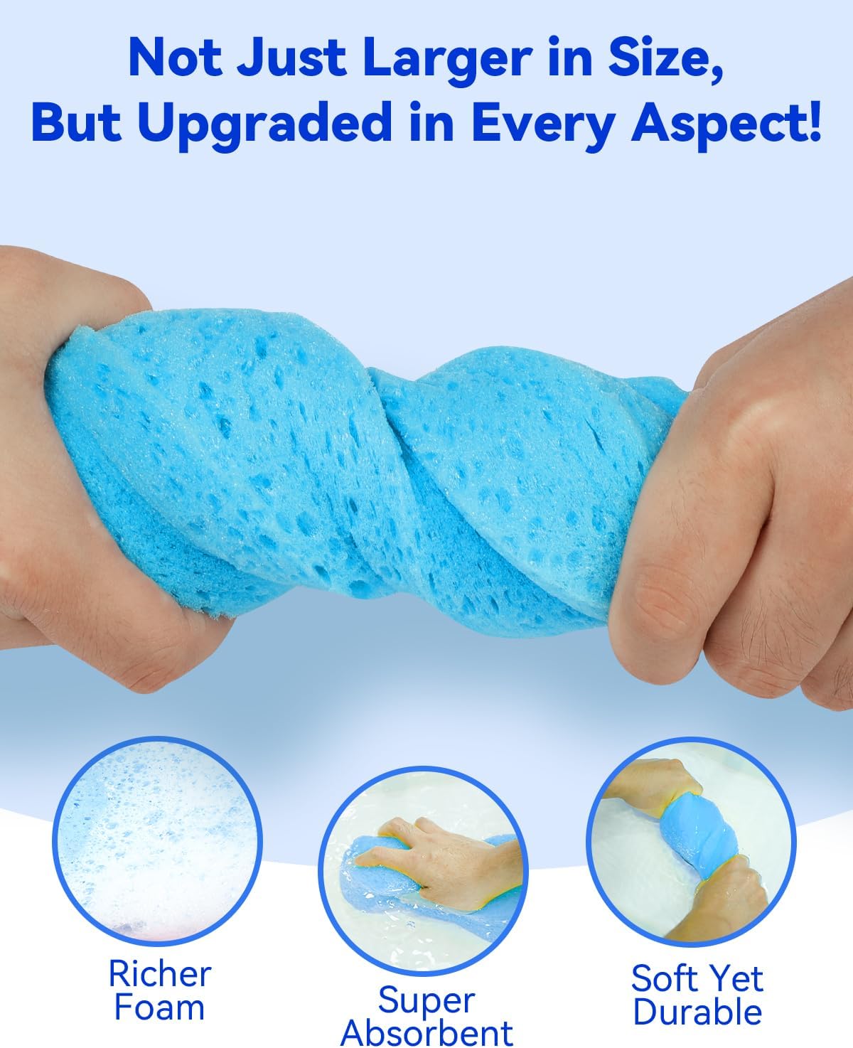 5-Pack Car Wash Sponges, 9.1