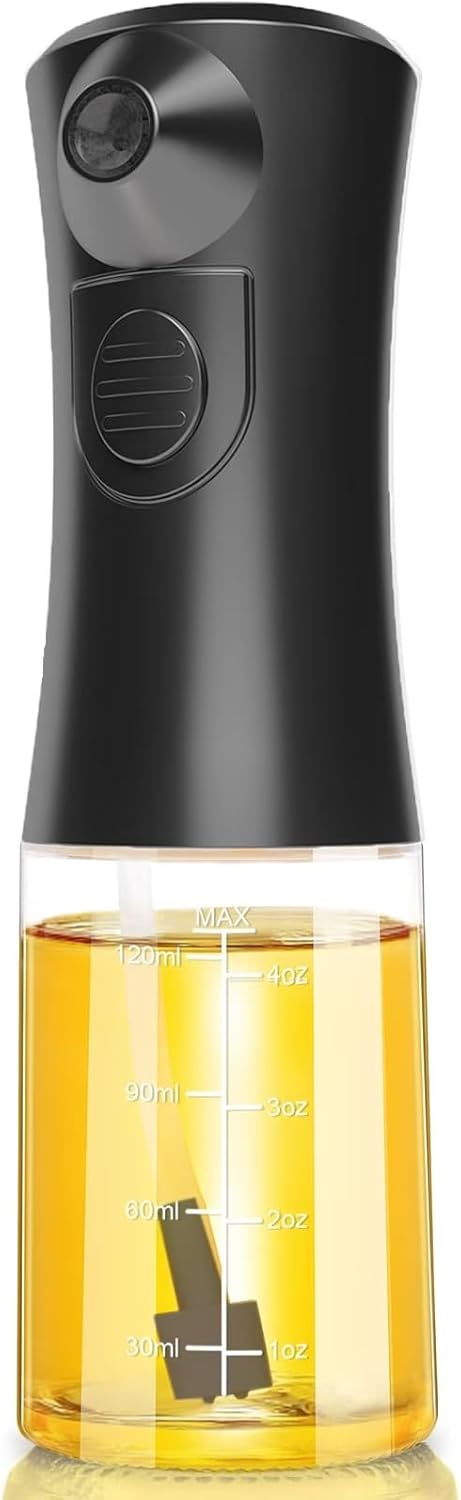 Electric Oil Sprayer for Cooking, Glass Oil Sprayer Mister, Olive Oil Spray Bottle, The Real Oil Mister for Salads, Baking, Grilling, and Ideal for Air Fryers, Black - Image 1